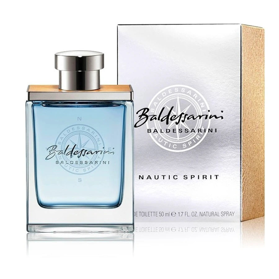 Baldessarini Nautic Spirit 3.4 oz Eau de Toilette Spray for Men - Fresh Aquatic Cologne for Day & Night Wear, Office & Special Occasions