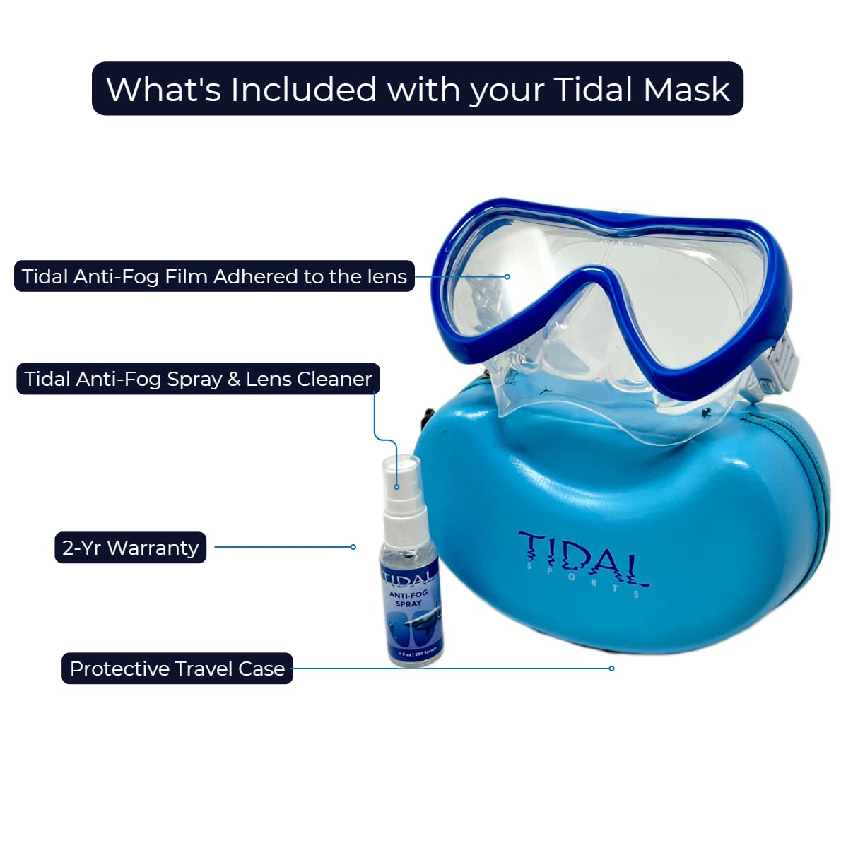Premium Anti-Fog Scuba Diving Mask - Wide-Angle Tempered Glass Single Lens for Clear Underwater Vision - Perfect for Scuba Diving, Snorkeling, Free Diving & Swimming - Ideal for Ocean Adventures, Pool Training & Tropical Vacations