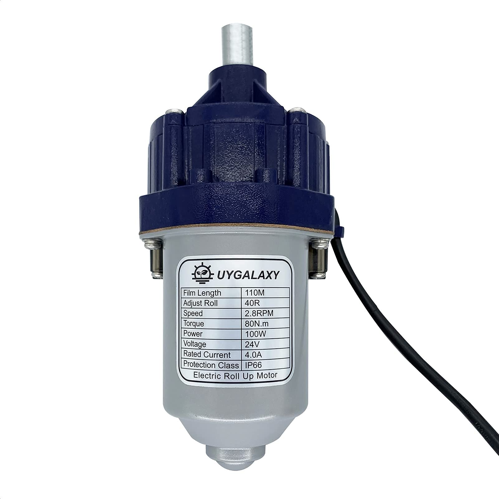 UYGALAXY 100W Greenhouse Film Roll Up Side Motor with 1 3/8