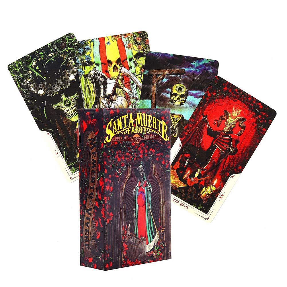 Santa Muerte Tarot Deck - 78 Mystical Divination Cards for Women & Girls | Premium Oracle Board Game for Spiritual Guidance, Fortune Telling & Meditation Practice