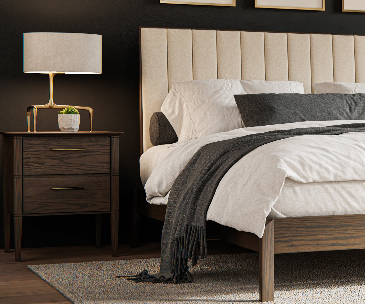 1 Drawer Nightstand - Modern Bedside Table with Storage for Bedroom, Living Room & Office - Compact & Stylish Night Stand with Easy Assembly