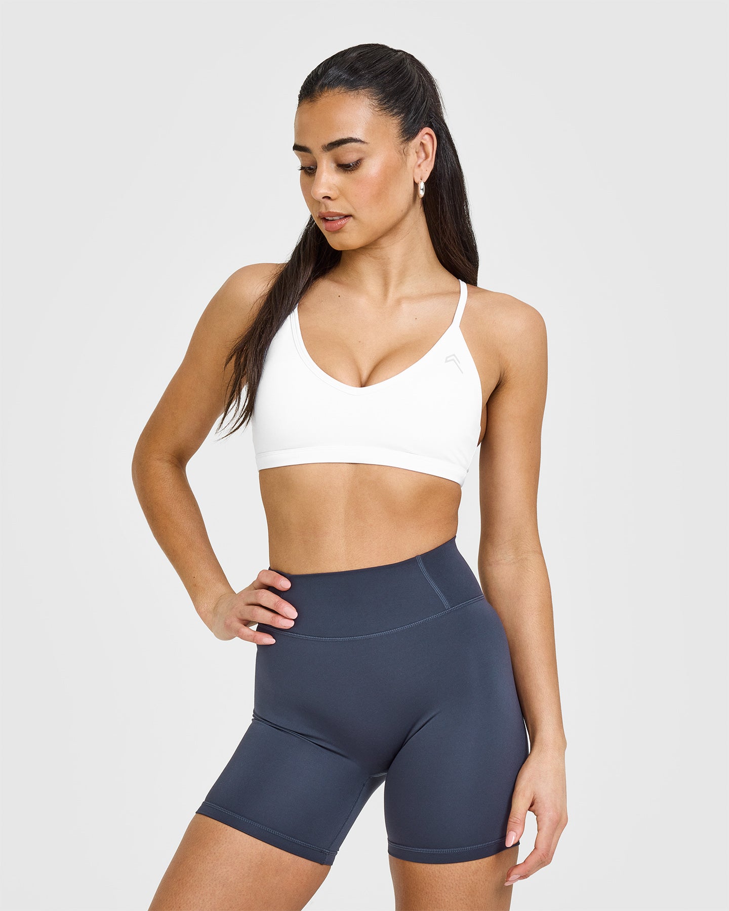 Timeless Strappy Bralette - Comfortable Wireless Lace Bralette for Women | White | Perfect for Everyday Wear, Yoga & Layering Under Clothes