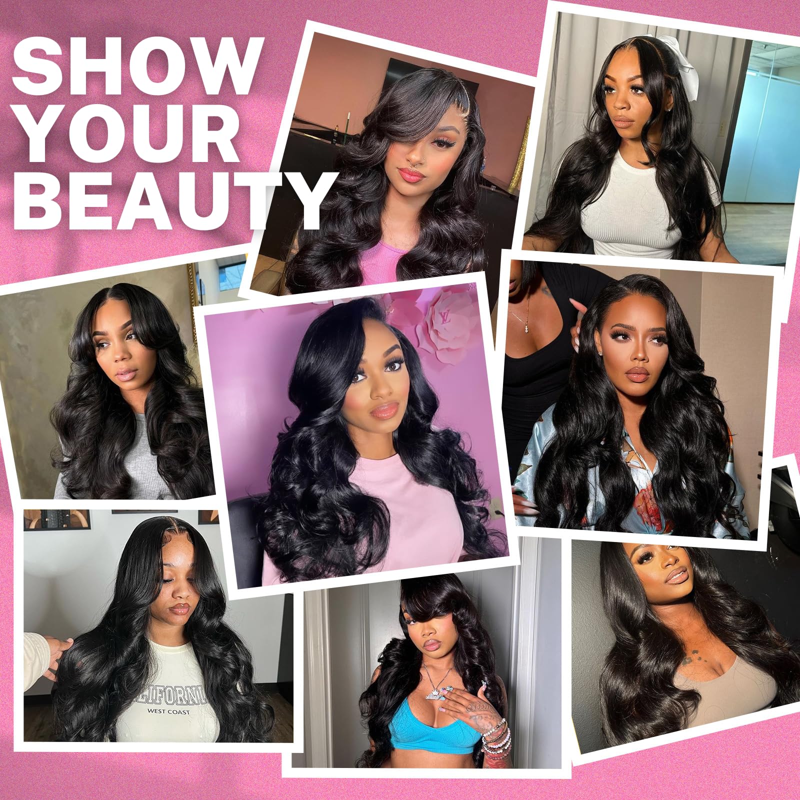 Beauty Queen 16A Body Wave Human Hair Bundles - 100% Unprocessed Virgin Remy Hair (22, 20, 18 Inch) - 3 Bundles Full & Thick Quick Weave for Natural Look - Perfect for Daily Wear, Parties & Special Occasions