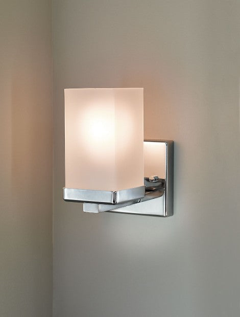 Moen 90 Degree 1 Globe Light Sconce in Chrome - YB8861CH - Perfect for Bathroom, Bedroom, and Hallway Lighting