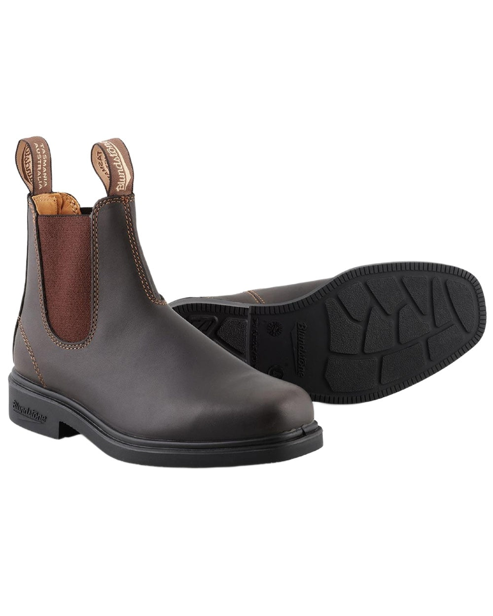 Blundstone 067 Brown Leather Chelsea Boots for Men & Women - Comfortable Slip-On Ankle Boots for Outdoor, Work & Casual Wear