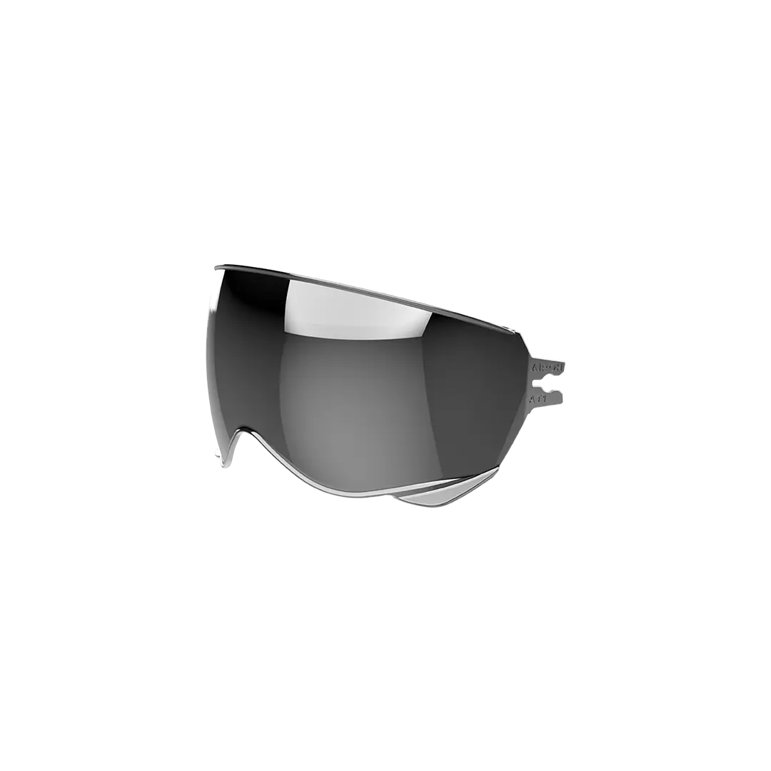 Airoh J 110 Motorcycle Helmet with Sun Visor - Silver Mirror Finish | Lightweight & Durable for Street Riding & Racing