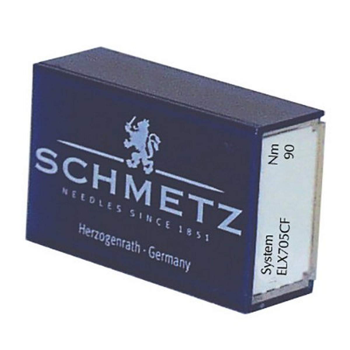 SCHMETZ ELX705CF Chrome Finish Sewing Machine Needles - Size 90/14 (Pack of 10) - Universal Needles for Heavy Fabrics, Denim & Upholstery - Perfect for Quilting, Dressmaking & Home DIY Projects