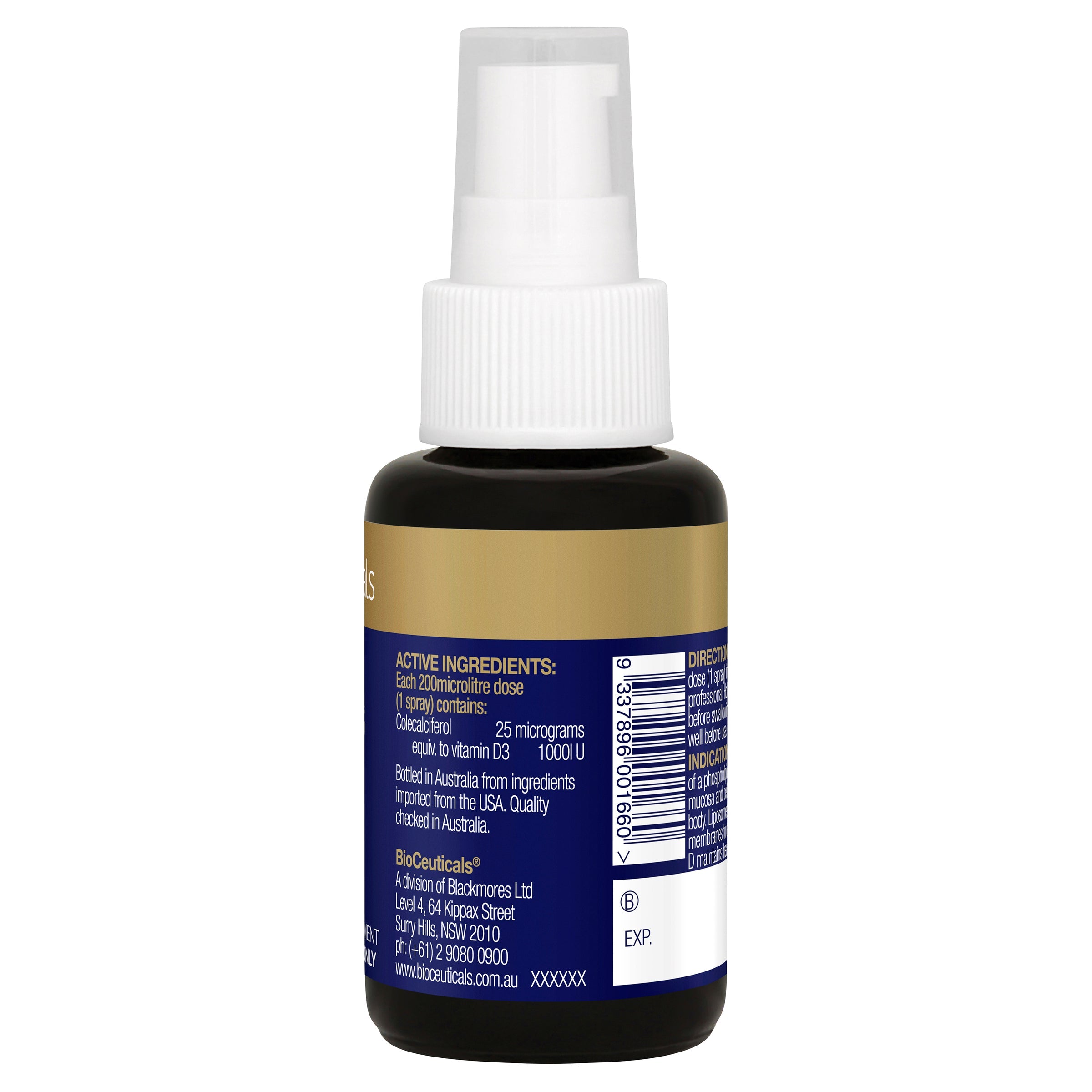 BioCeuticals Liposomal Vitamin D3 Oral Liquid Supplement - Supports Immune System & Bone Health - Perfect for Daily Wellness Routine