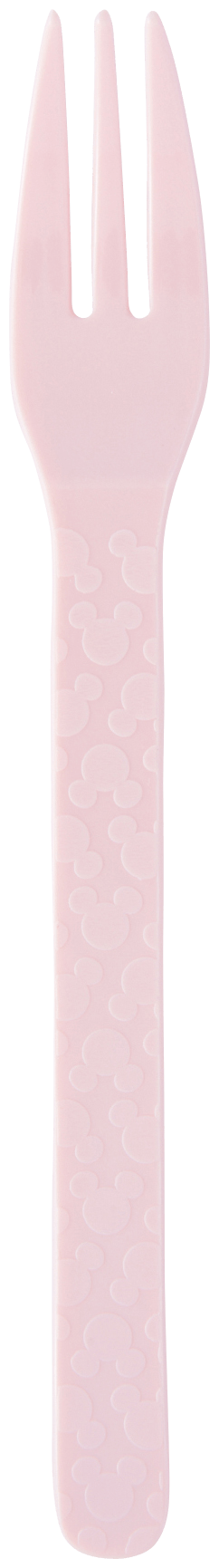 Disney Mickey Mouse Pink Melamine Fork - Durable Plastic Fork for Kids, Parties, Picnics, and Outdoor Dining