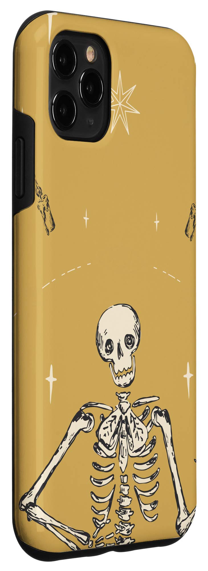 iPhone 11 Pro Max Halloween Case - Vintage Skeleton Design for Parties
