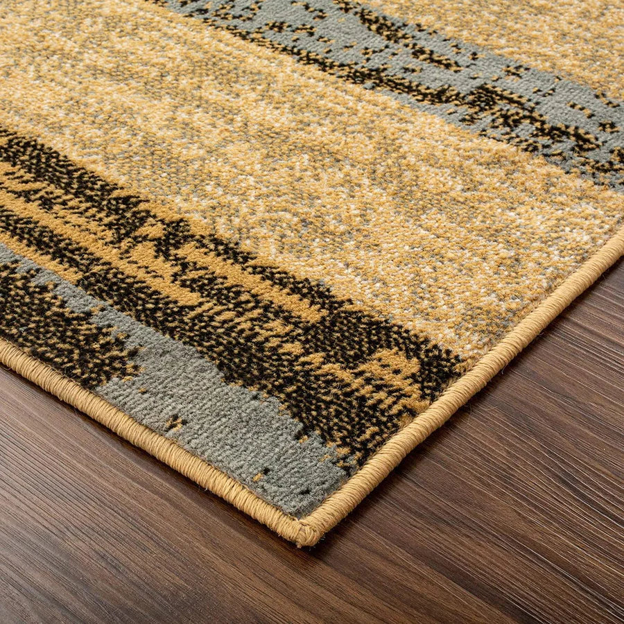 Stylish Rockwood Contemporary Geometric Patchwork Area Rug - Non-Slip Indoor Runner for Living Room, Bedroom & Office Decor