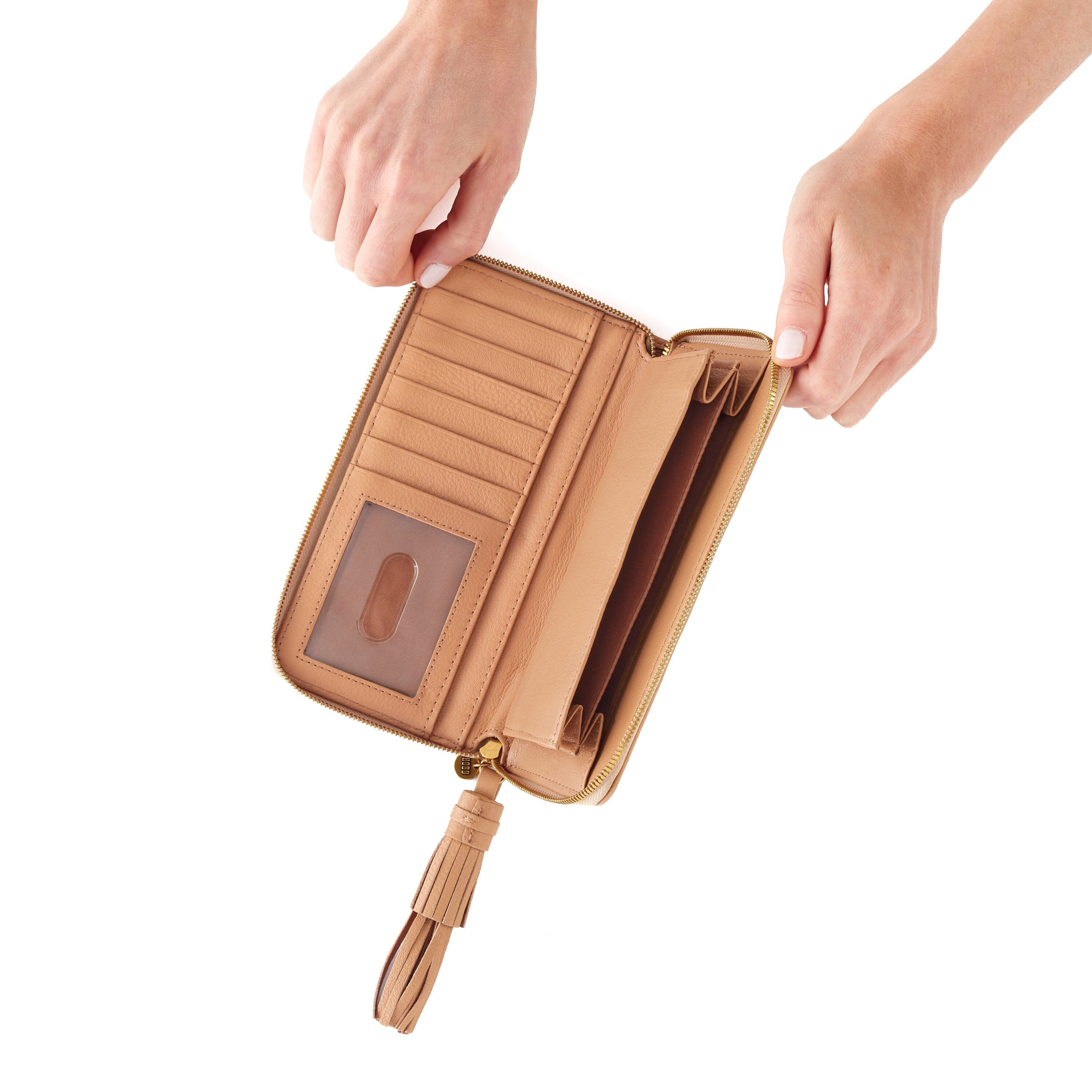 HOBO NILA LARGE ZIP AROUND CONTINENTAL WALLET - Premium Leather Women's Wallet with RFID Protection - Perfect for Travel, Work & Everyday Use