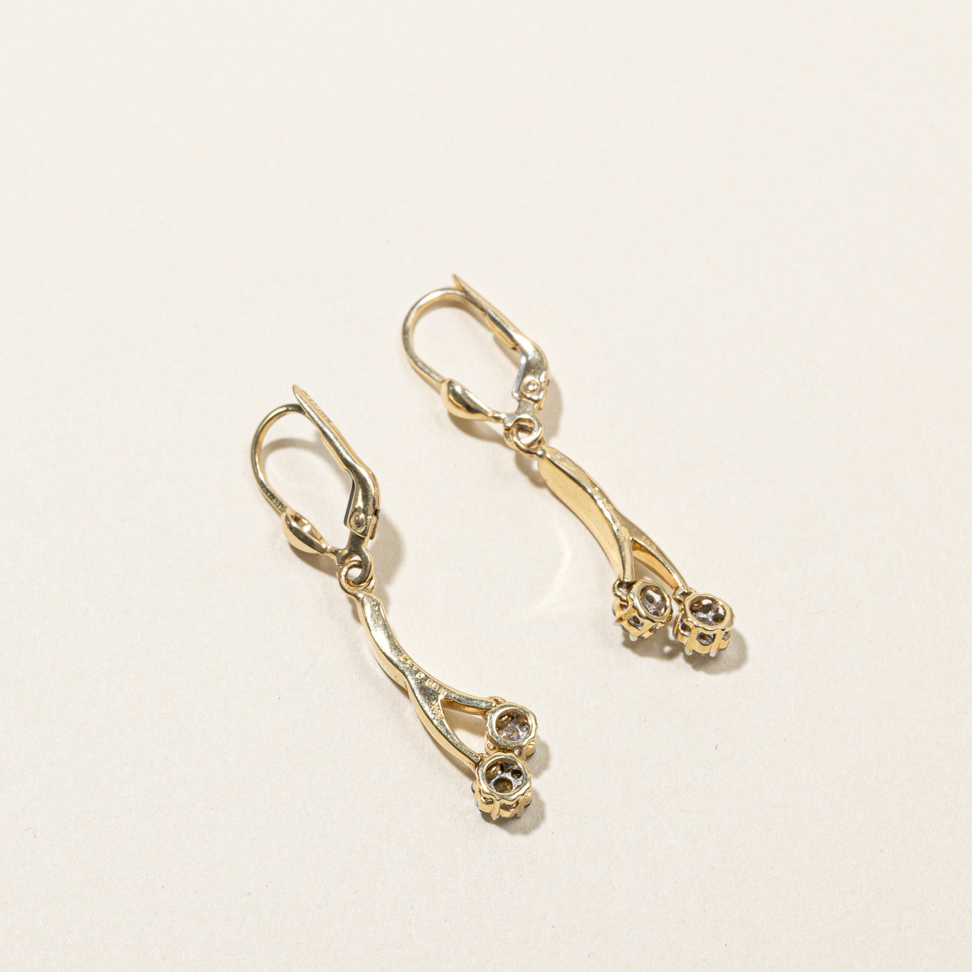 0.30ctw Cluster Diamond Dangle Earrings for Women - Elegant Wedding, Party & Evening Wear Jewelry Gift