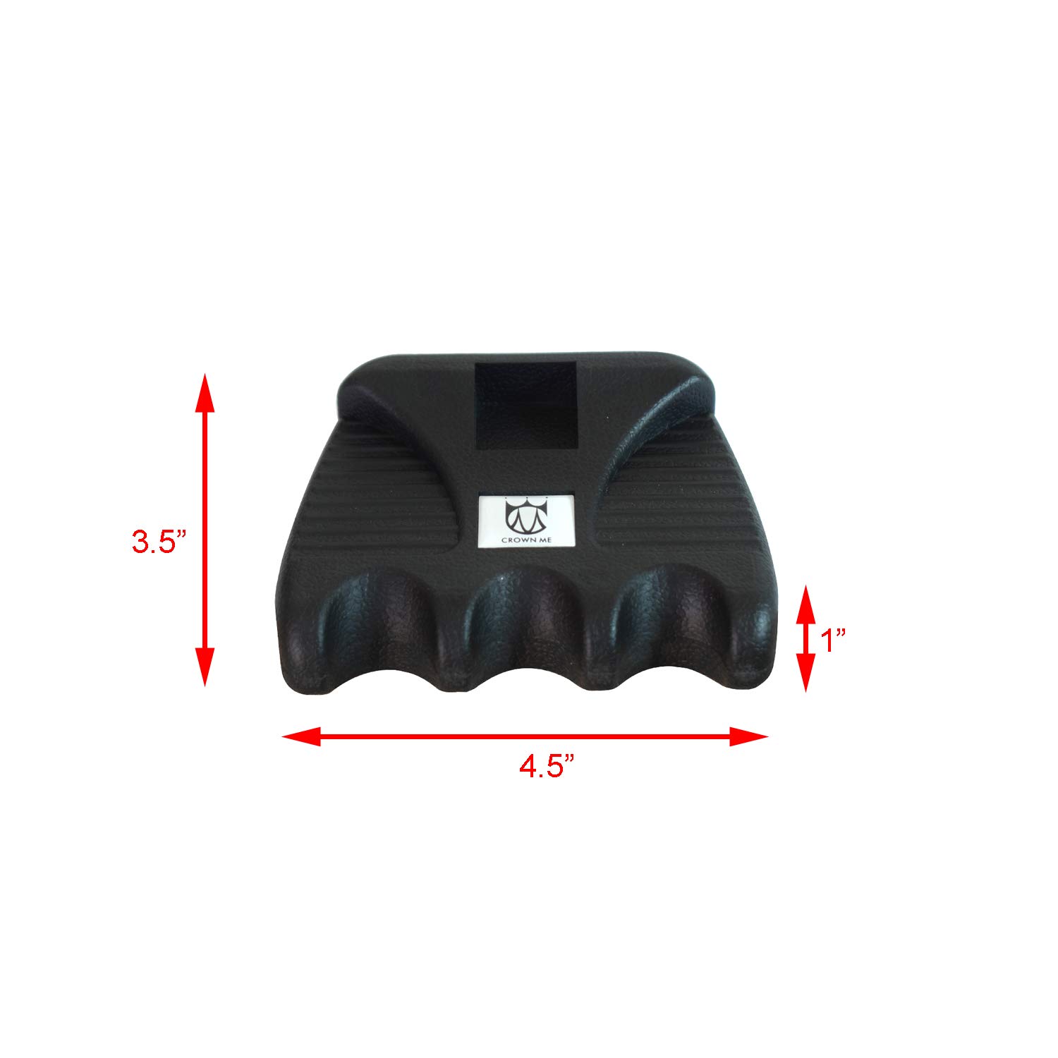 Portable Weighted Billiard Cue Rack - 3 Holes with Chalk Holder for Pool Tables
