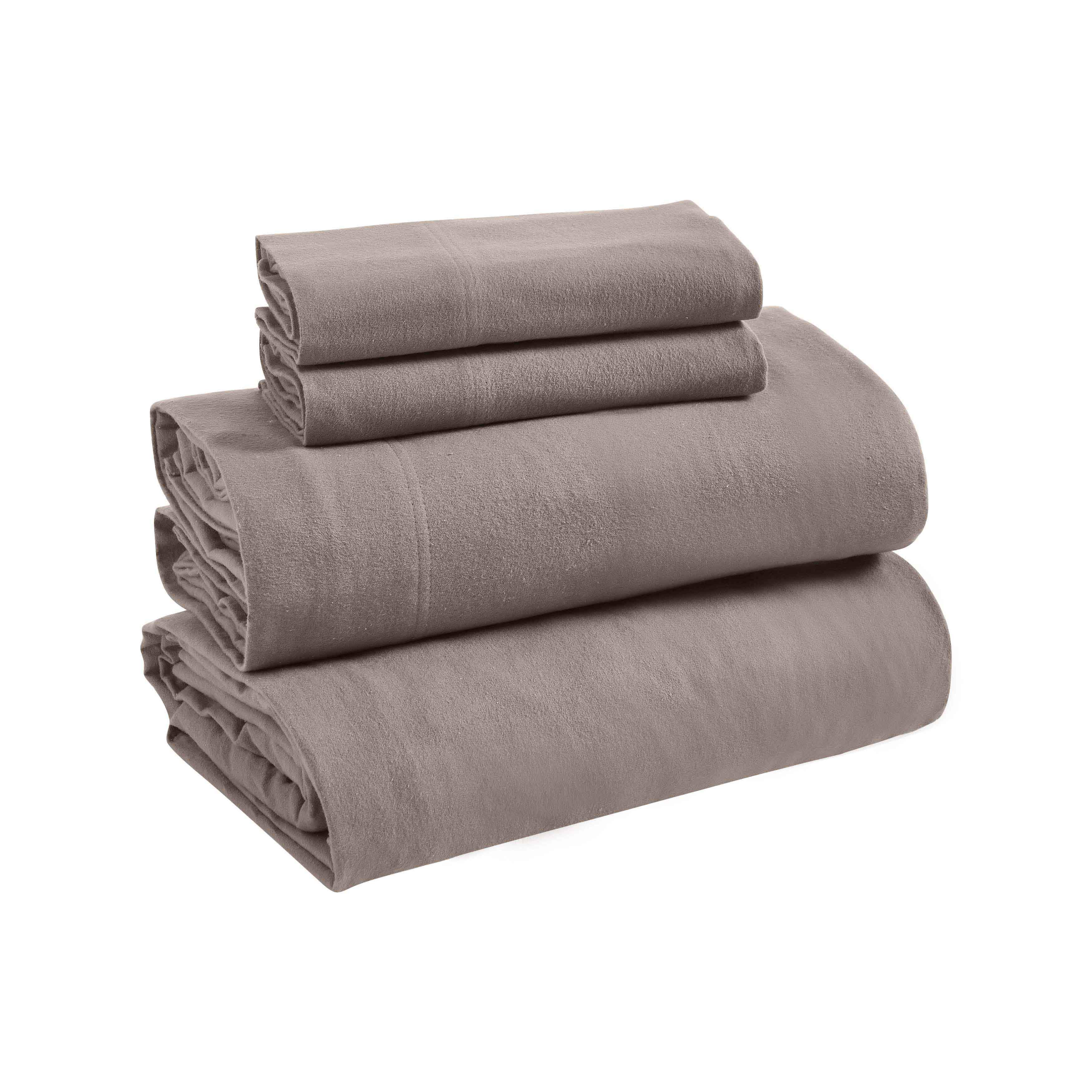 Premium Rome Flannel Cotton Solid Brushed Deep Pocket Sheet Set - Ultra Soft & Cozy Bedding for Winter - Perfect for Master Bedroom, Guest Room & Dorm Use