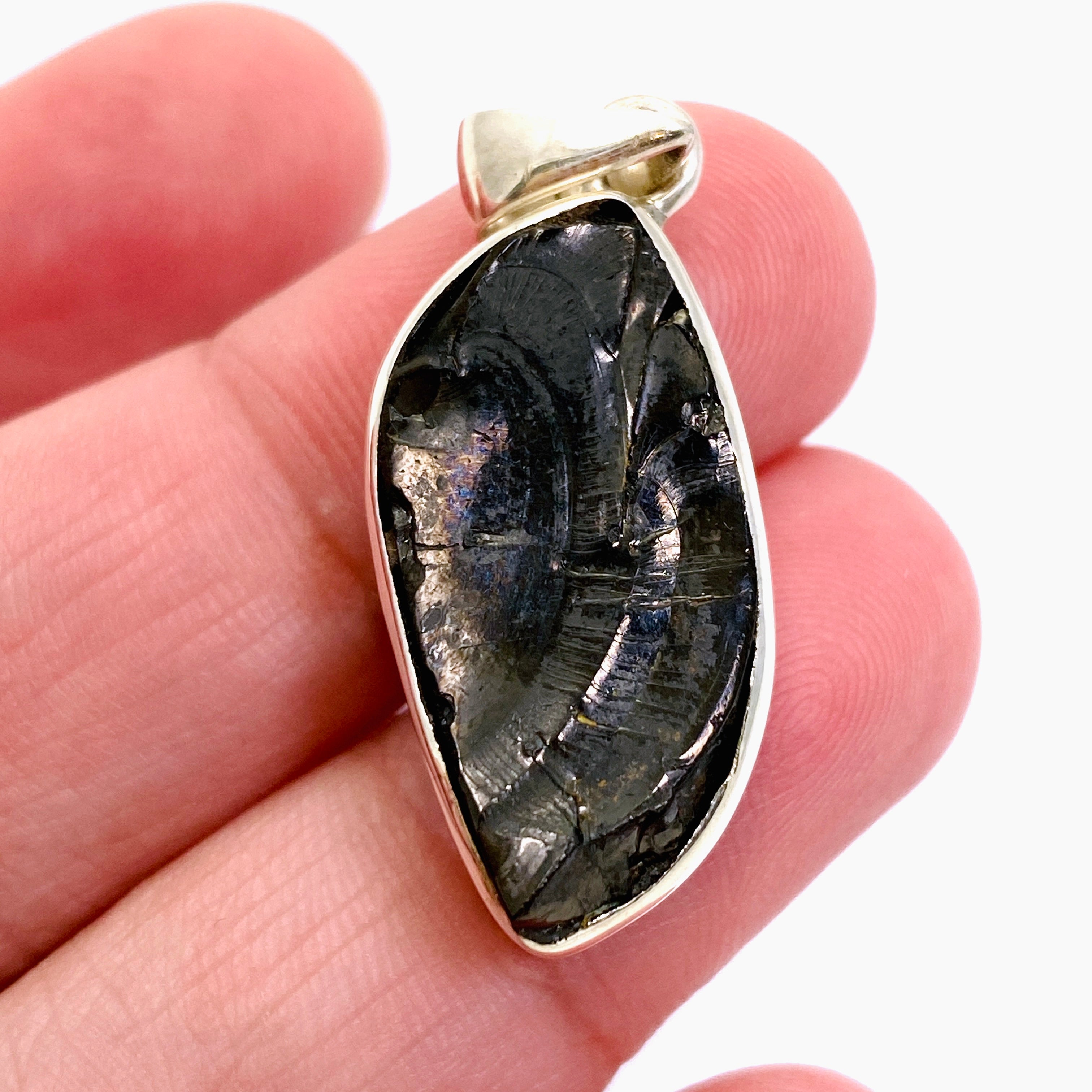 Natural Shungite Freeform Raw Pendant Necklace - EMF Protection & Healing Stone Jewelry - Perfect for Meditation, Energy Cleansing & Spiritual Wellness