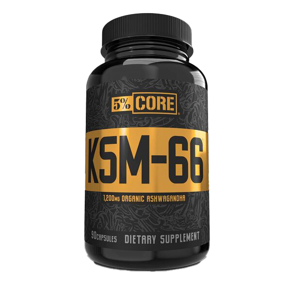 5% Nutrition KSM-66 Ashwagandha Supplement - 90 Capsules for Stress Relief, Focus & Energy Boost - Core Series - Perfect for Workout Recovery & Daily Wellness