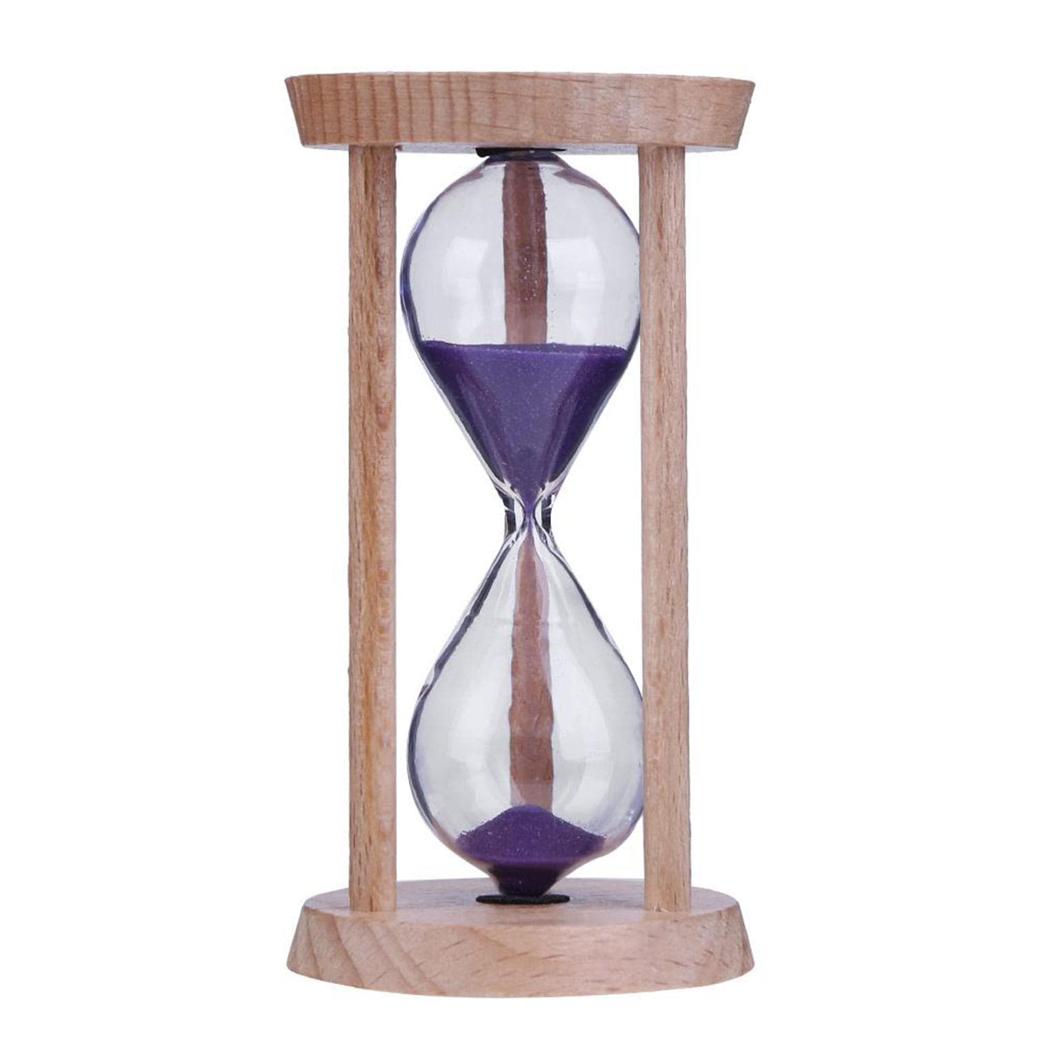 3 Minute Wooden Hourglass Sand Timer - Portable Toothbrush Timer for Kids, Unique Gift & Home Table Decor - Perfect for Brushing Teeth, Classroom Activities, and Office Desk Decor