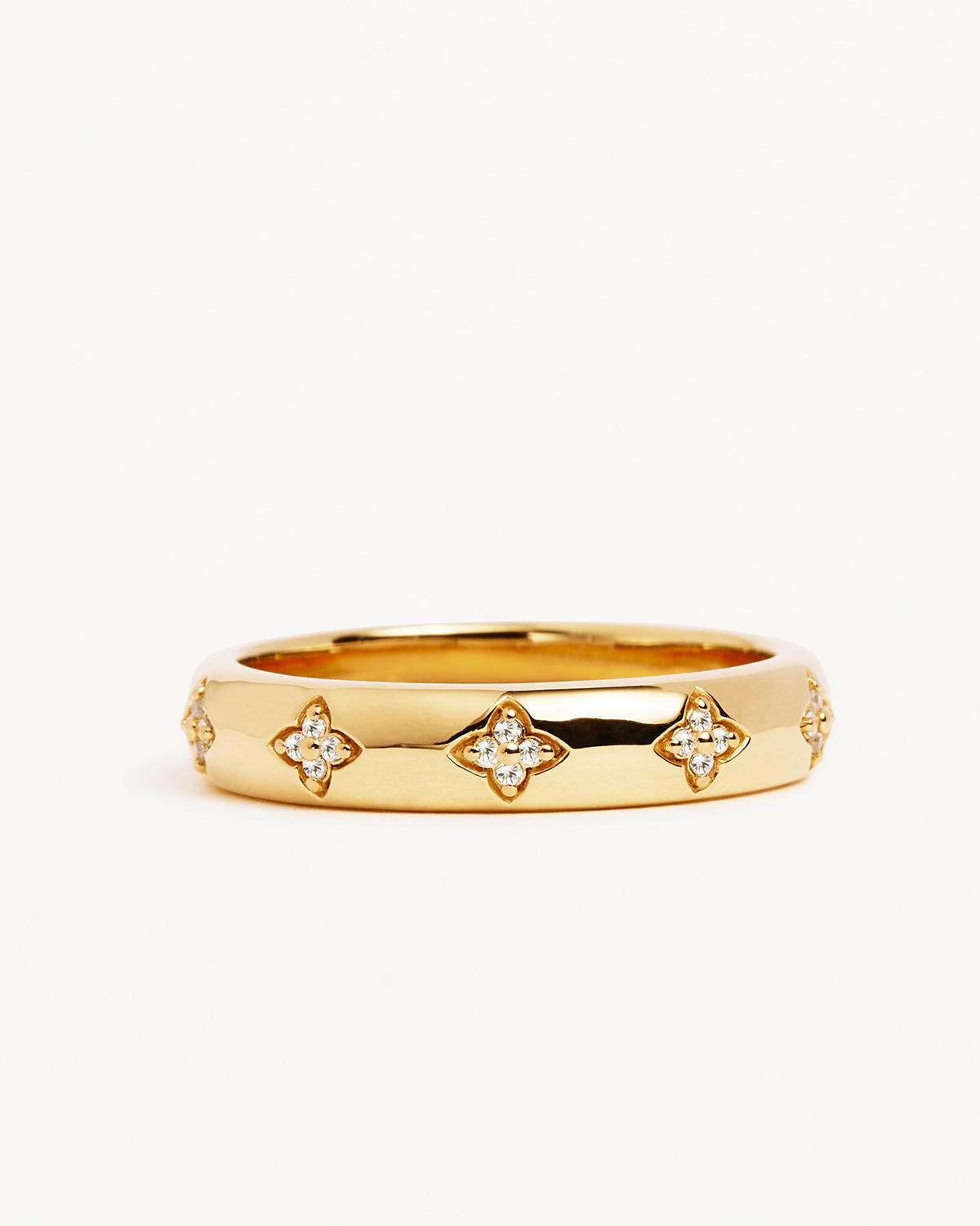 18K Gold Vermeil Lotus Flower Ring for Women - Elegant Floral Jewelry Gift for Her - Perfect for Weddings, Anniversaries & Special Occasions