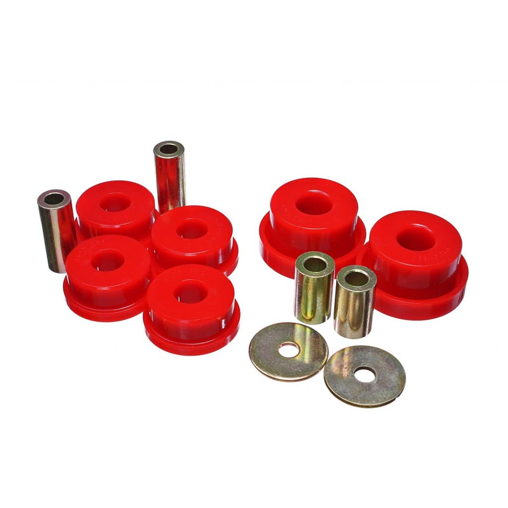 Energy Suspension Rear Differential Bushing Kit for 2008-2012 Subaru Impreza - Red (Part# 19.1105R) | Improves Handling & Reduces Vibration for Performance Driving & Track Use