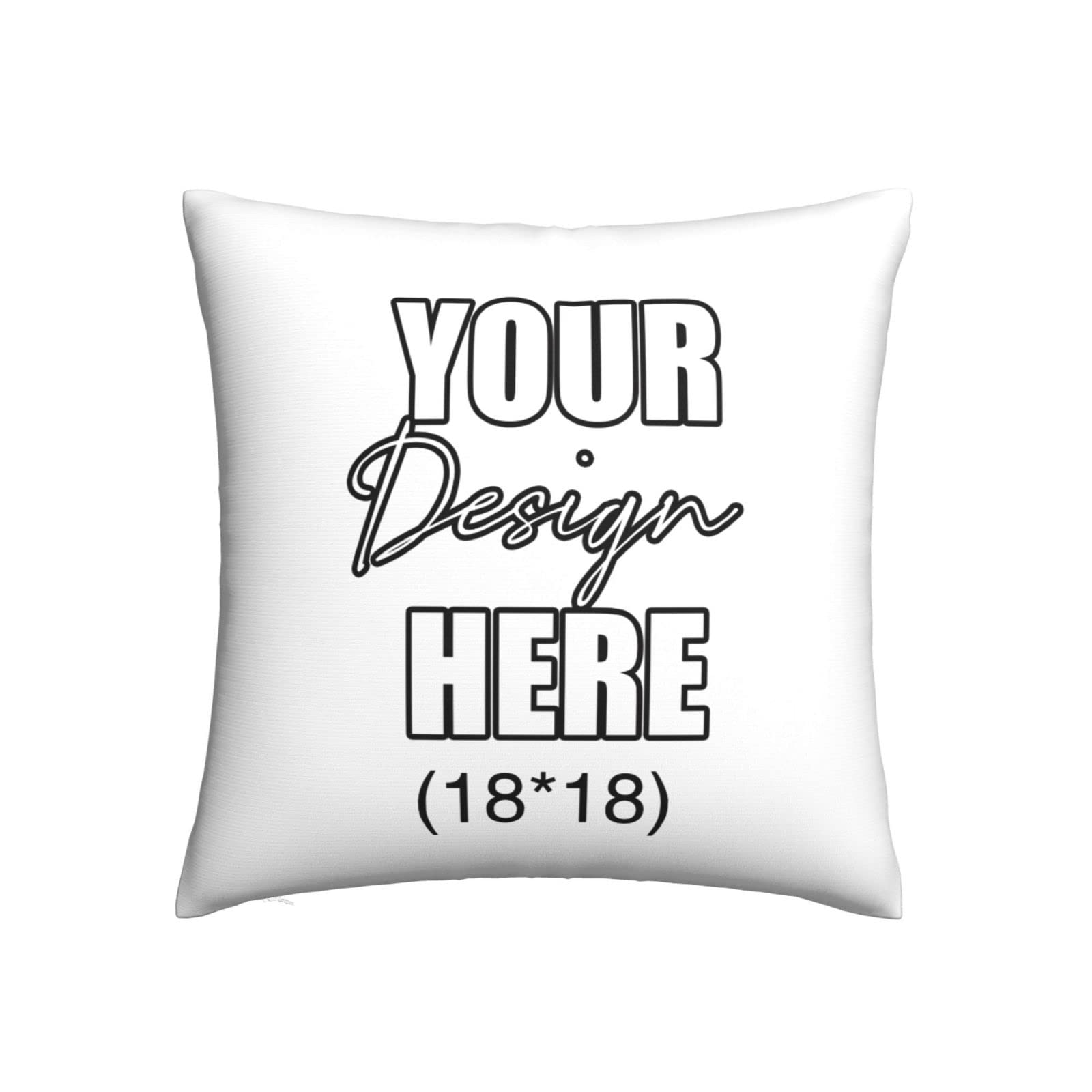 Custom Photo Throw Pillow 18x18 Inch - Personalized Pet, Couple & Wedding Keepsake Pillow Cover for Indoor Outdoor Decor - Perfect for Home, Sofa, Bedroom & Gift Giving