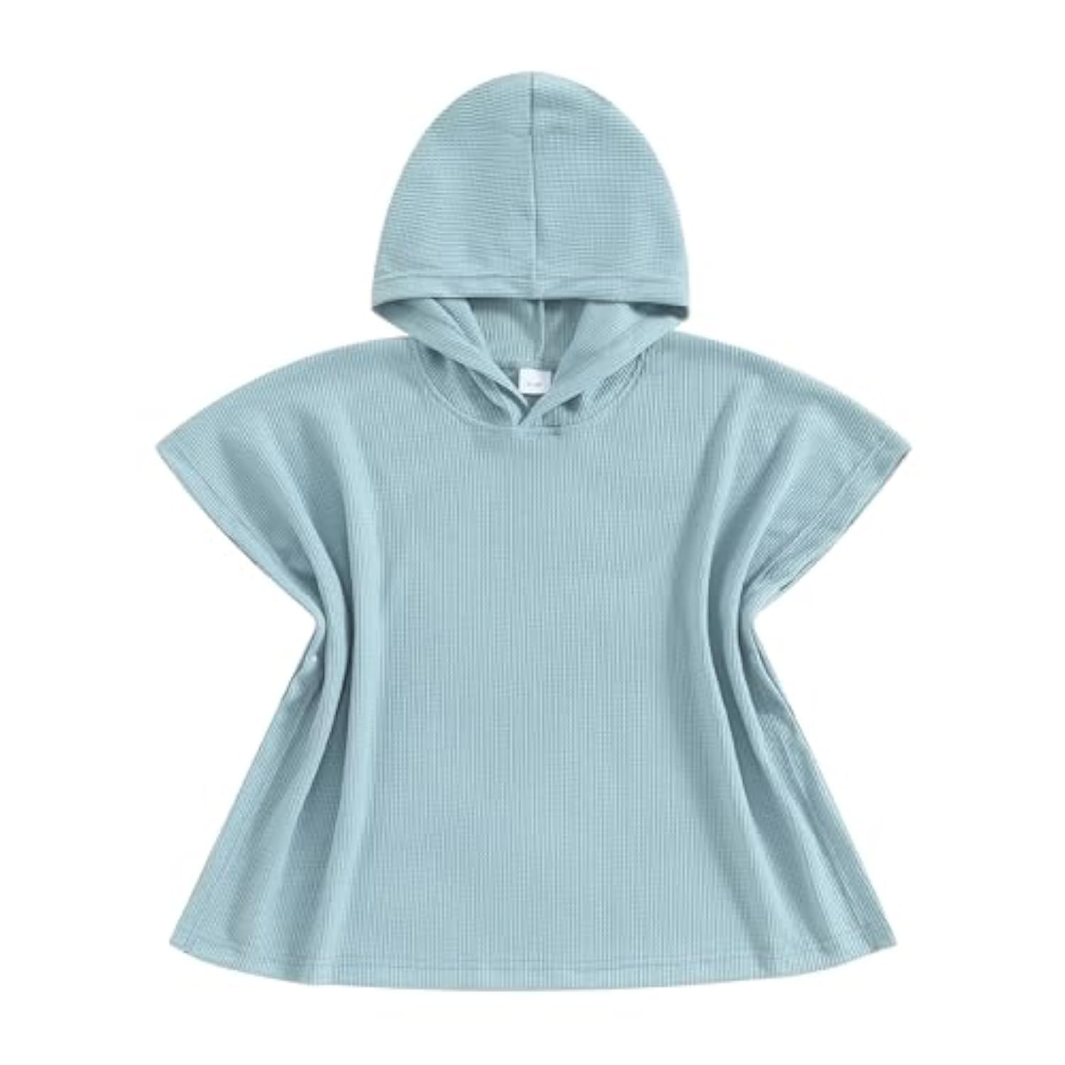 **Kids Swim Cover Up - Boys & Girls Waffle Towel Poncho - Quick Dry Swimsuit Coverups for Beach, Pool, Bath - Perfect for Swimming, Surfing & Water Play**