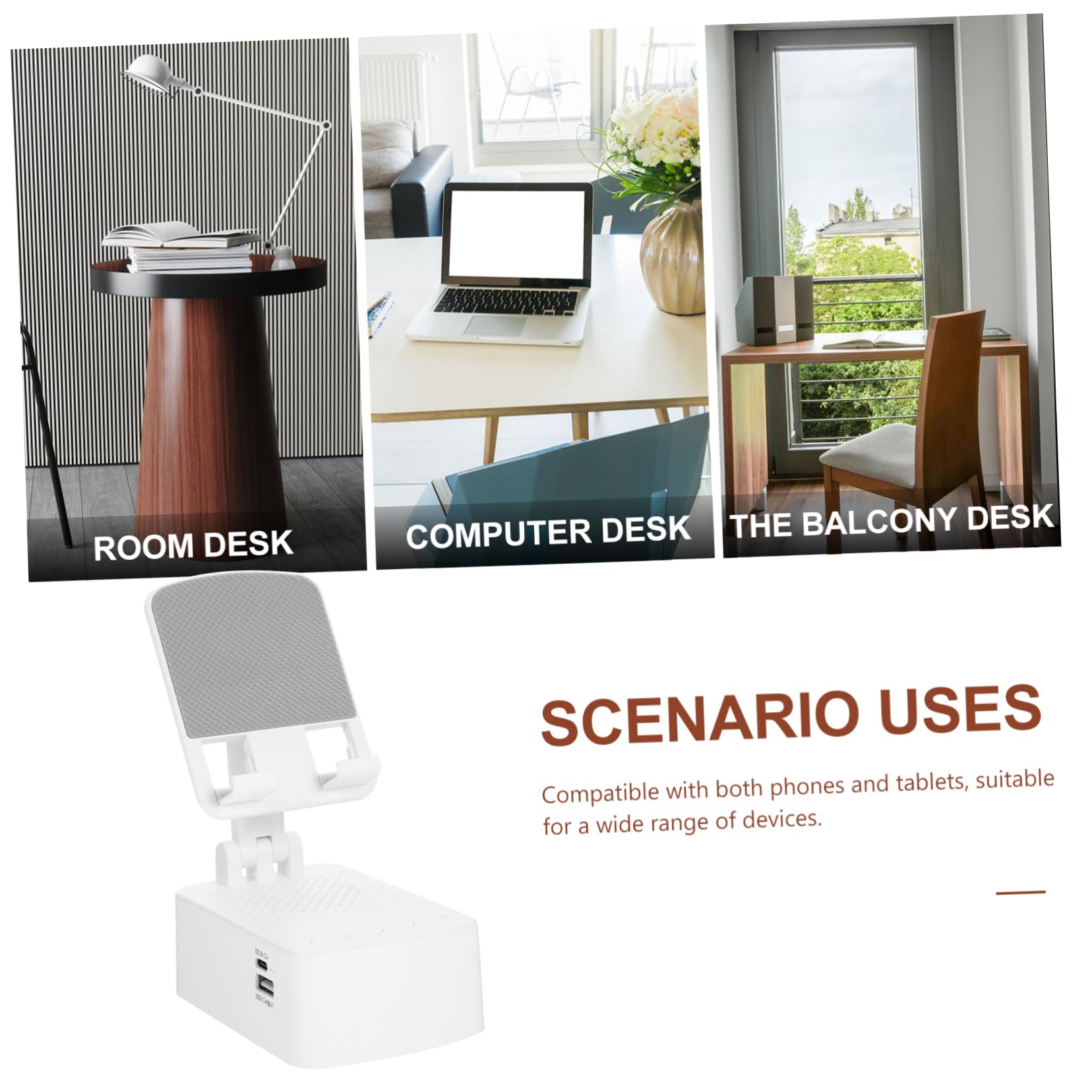 Multi-Angle Adjustable Phone Stand Holder - Universal for iPhone, Samsung, Google Pixel - Perfect for Desk, Office, Bedside & Video Calls
