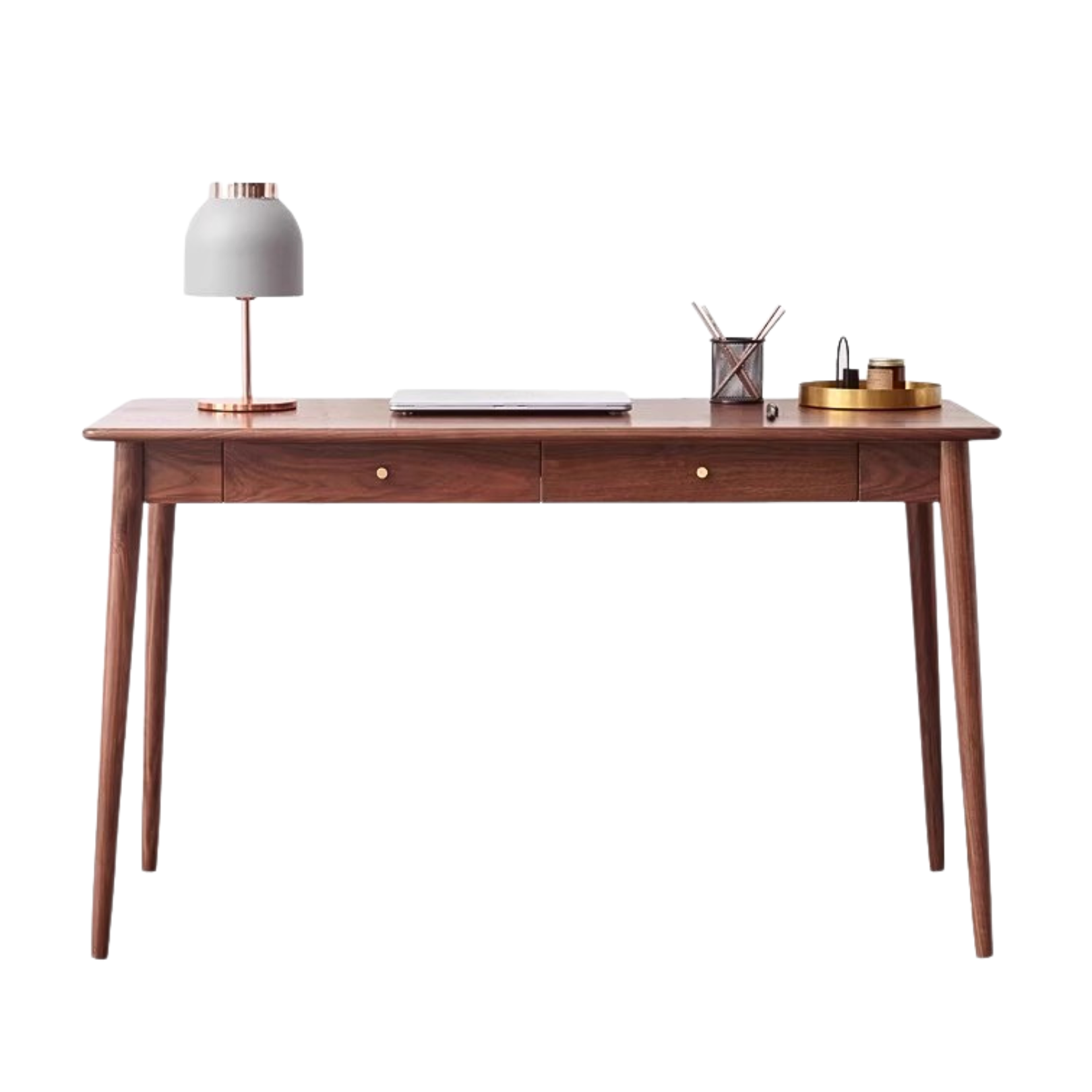 Premium Black Walnut Solid Wood Office Desk - Handcrafted Executive Workstation for Home & Business | Perfect for Remote Work, Study & Professional Workspaces