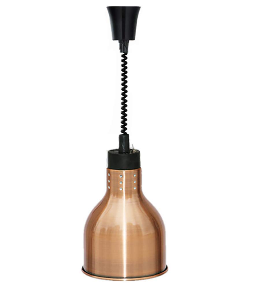 JIAWANSHUN 190mm Commercial Food Warmer Lamp with 250W Bulb - Retractable Heat Lamp for Restaurants, Catering & Home Use - 110V Food Warmer for Buffets, Bakeries & Food Service Stations