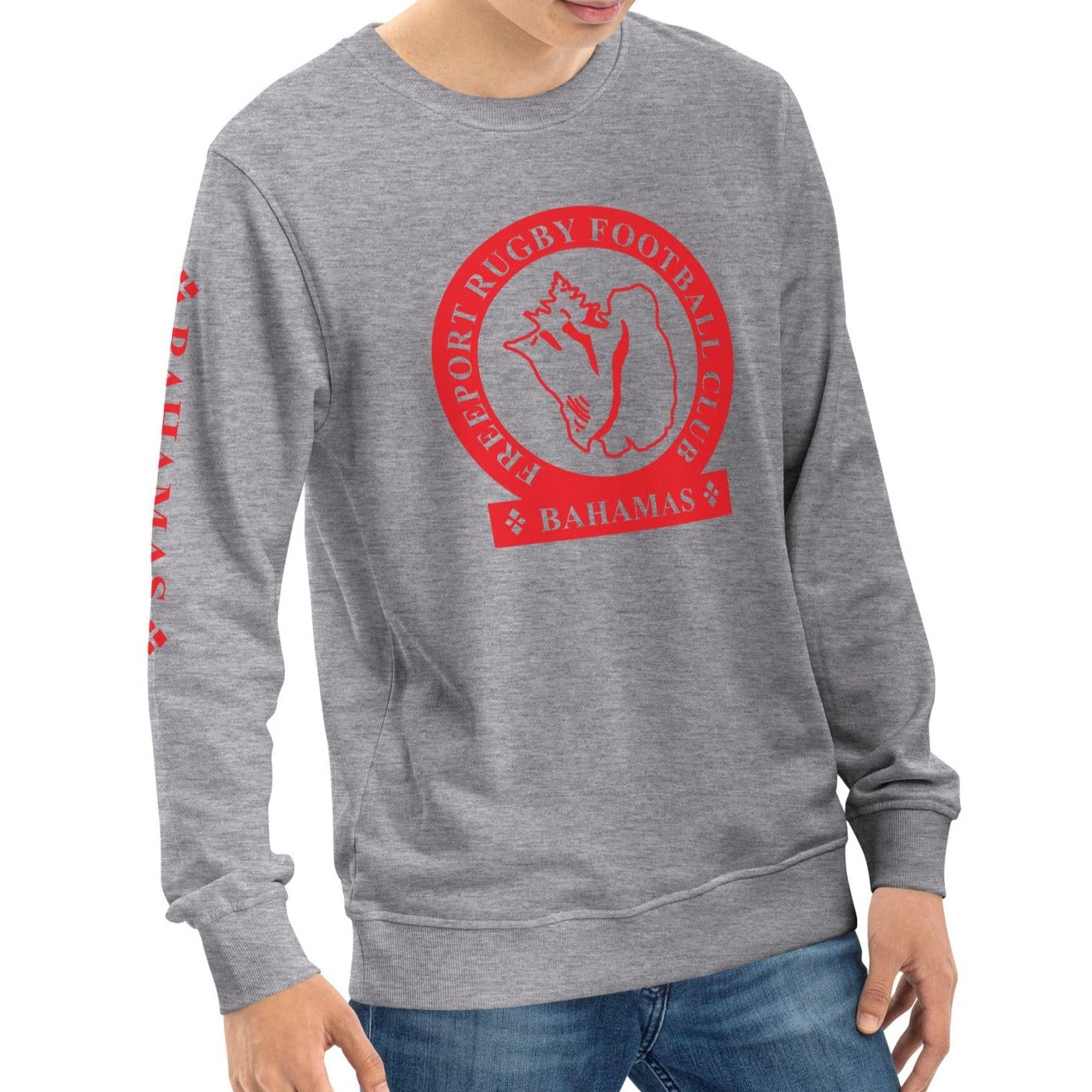 Freeport RFC Retro Vintage Style Crewneck Sweatshirt - Men's Casual Cotton Pullover for Everyday Wear & Street Fashion