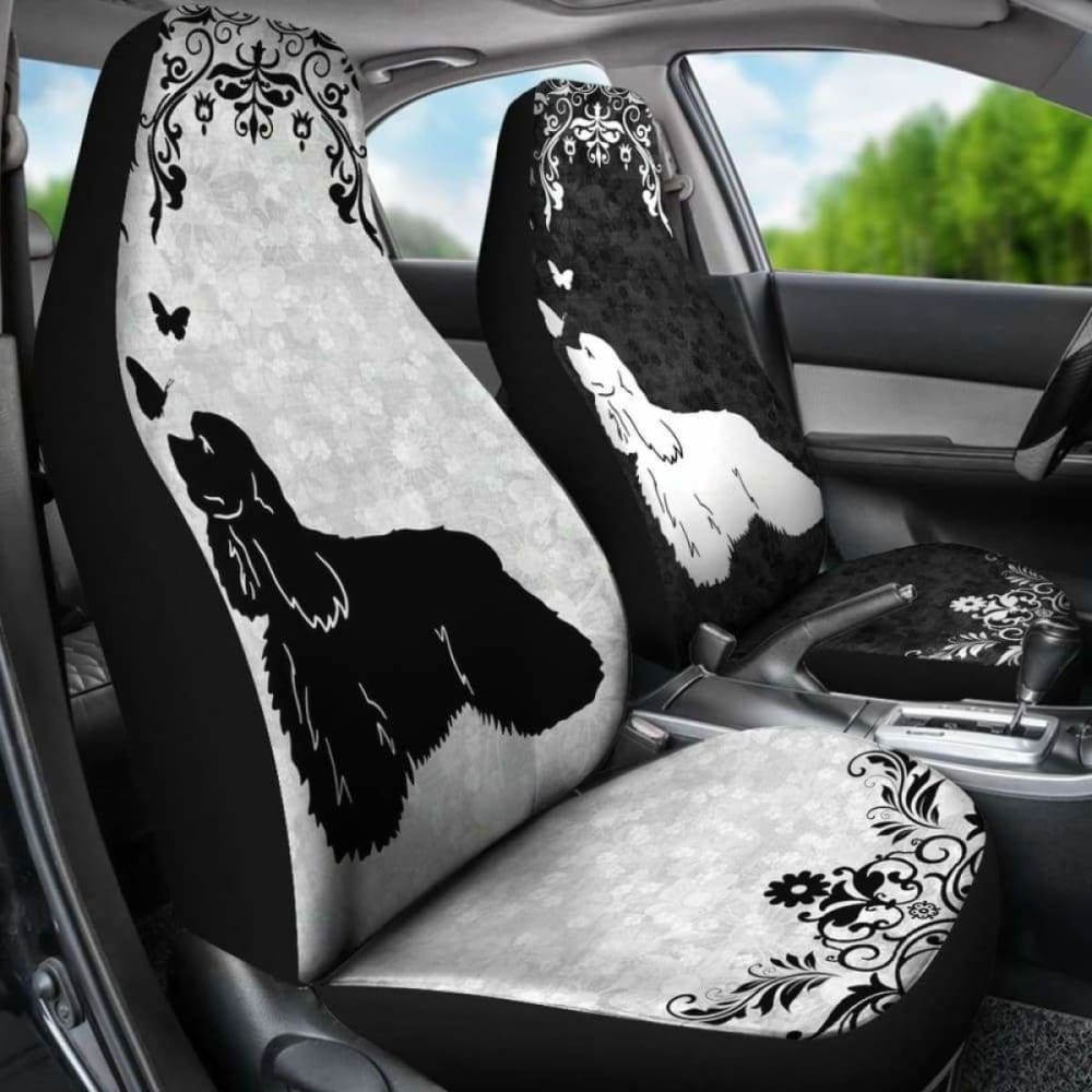 **Durable American Cocker Spaniel Car Seat Covers - Waterproof & Non-Slip Pet Seat Protector (Model 195016) - Perfect for Travel, Road Trips & Daily Commute**