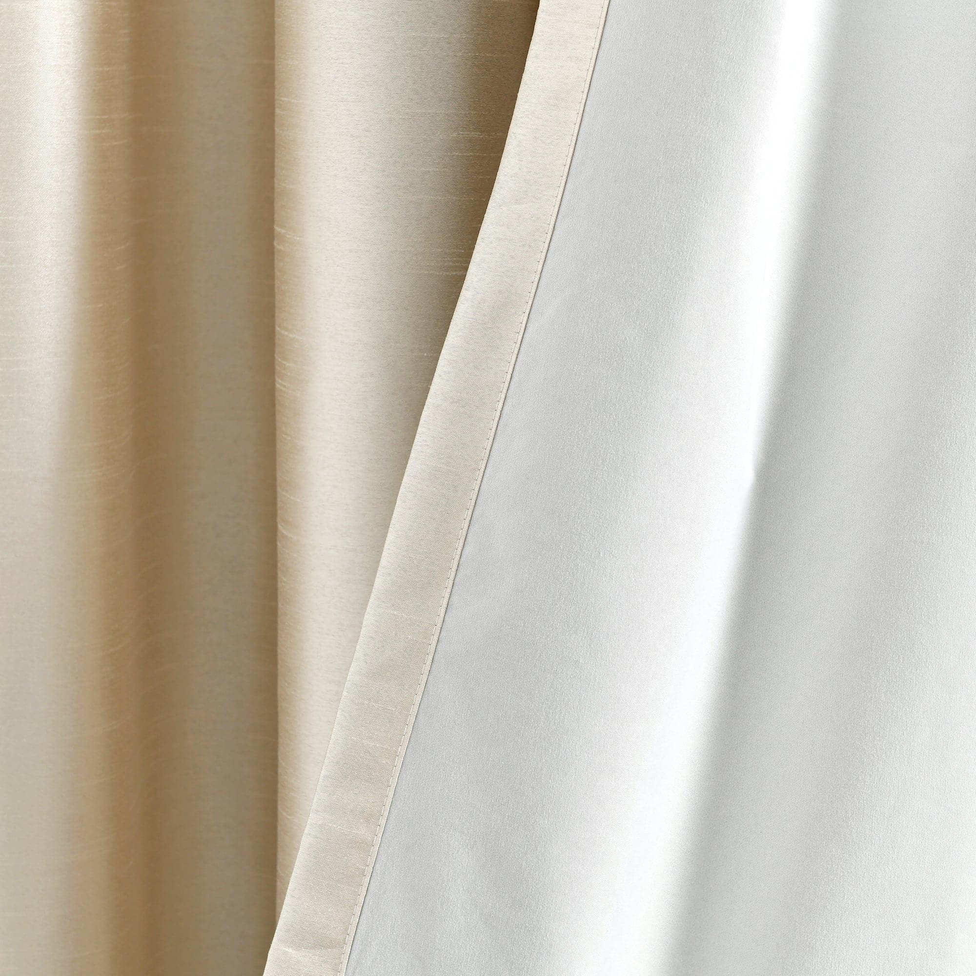 Faux Silk 100% Blackout Window Curtain Panel - Thermal Insulated Room Darkening Drapes for Bedroom & Living Room - Noise Reducing & Energy Saving Home Decor
