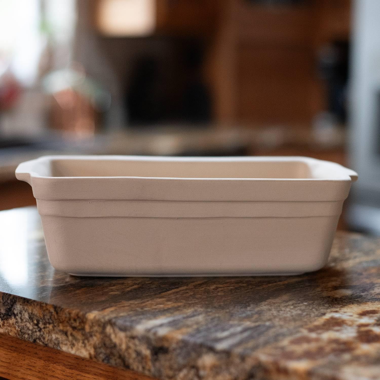 Ohio Stoneware Loaf Pan - Natural Clay Bread Baking Dish for Homemade Sourdough, Banana Bread & Artisan Loaves | Perfect for Oven, Microwave & Dishwasher Safe Kitchen Essentials