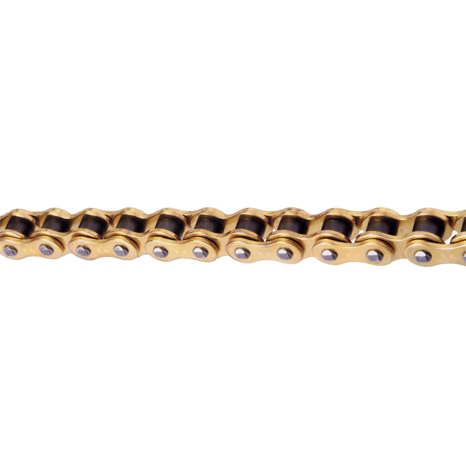 RK Racing Chain GB525GXW-120 120-Link Gold XW-Ring Motorcycle Chain with Master Link - High Performance for Dirt Bikes, ATVs & Off-Road Vehicles