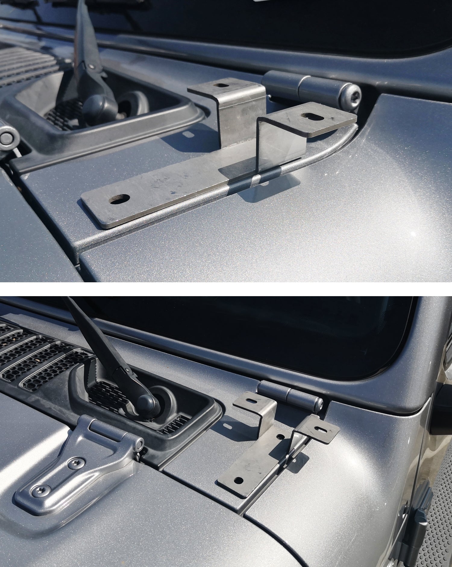 Jeep Wrangler JL LED Ditch Lights - Waterproof Off-Road Hood Mount Pillar Brackets for Enhanced Night Visibility | Perfect for Trail Riding, Camping & Off-Road Adventures