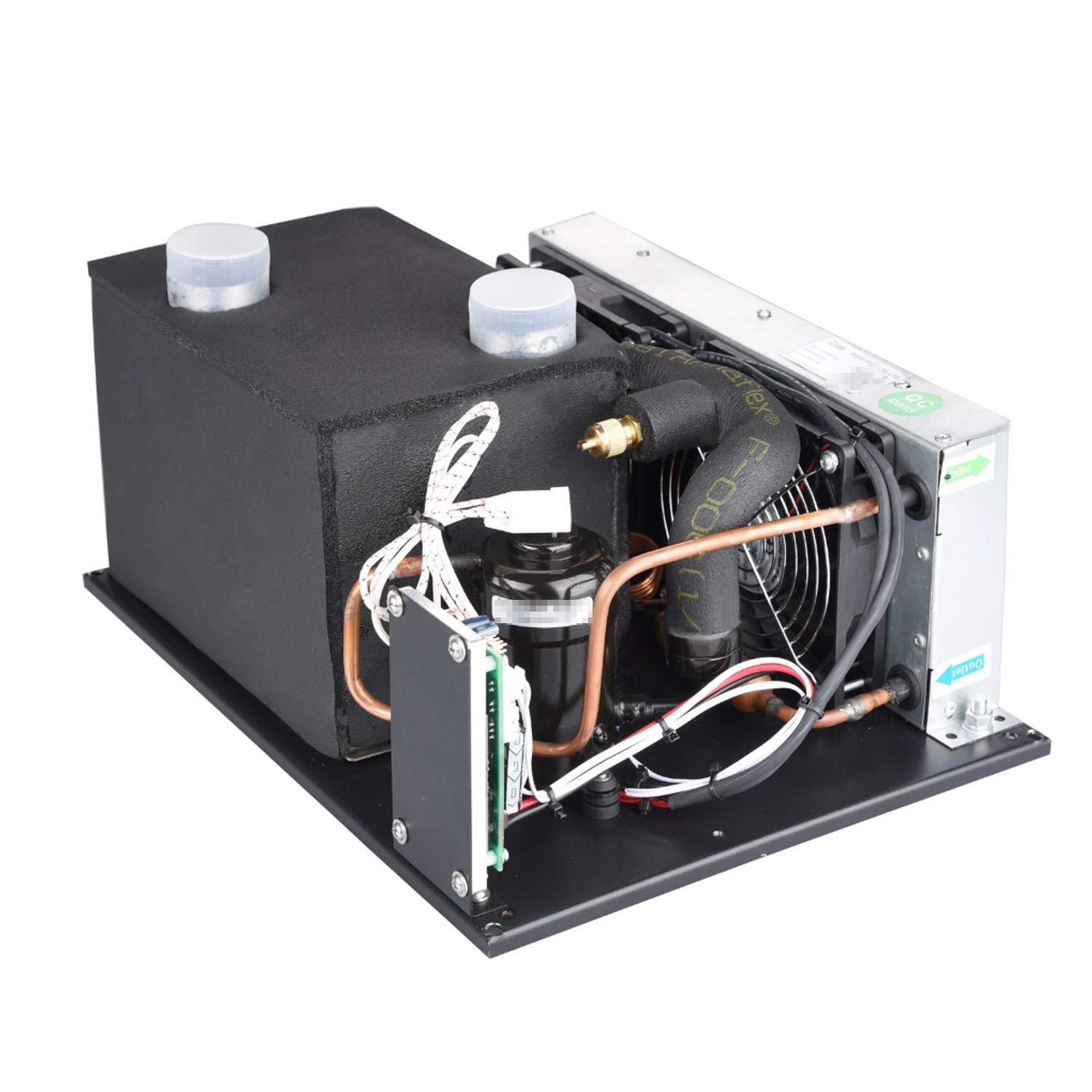 KOVOSCJ 12V DC 450W Micro Air Conditioner Kit with R134A Refrigerant - Powerful Car AC Cooling System for Vehicles, Trucks & RVs | Compact & Energy Efficient Cooling Solution for Summer Travel