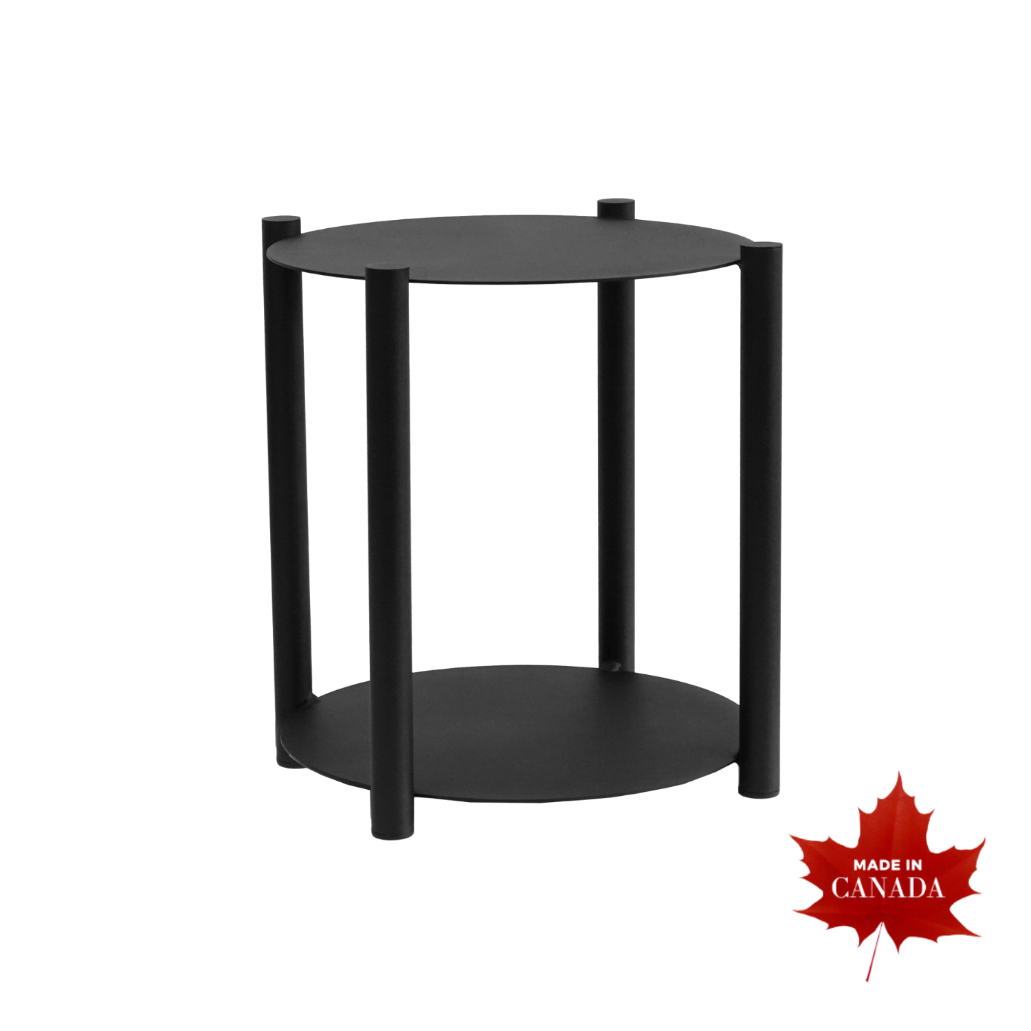 Andreas End Table - Modern Side Table for Living Room, Bedroom, or Office - Small Accent Table with Sturdy Metal Frame & Wooden Top - Perfect for Coffee, Books, or Decor