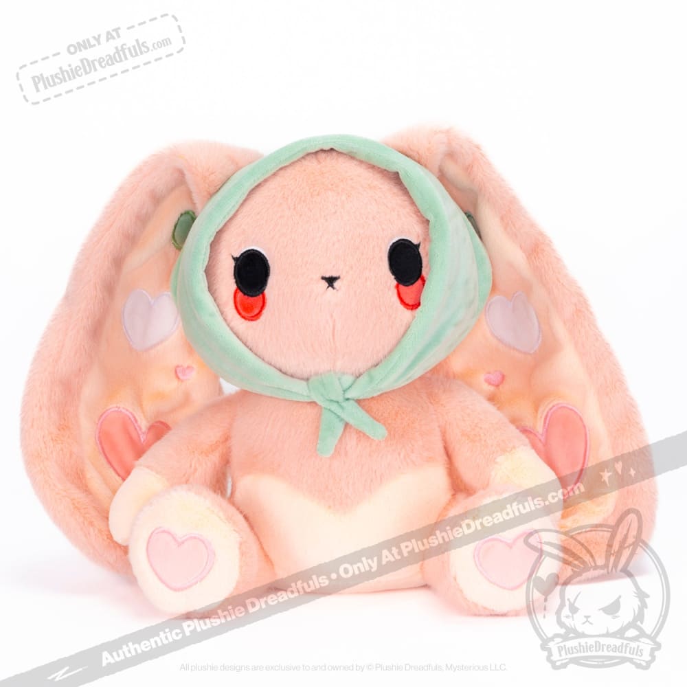 Plushie Dreadfuls Peach Rabbit Stuffed Animal Toy - Soft Cute Bunny Plush for Kids, Gift & Home Decor