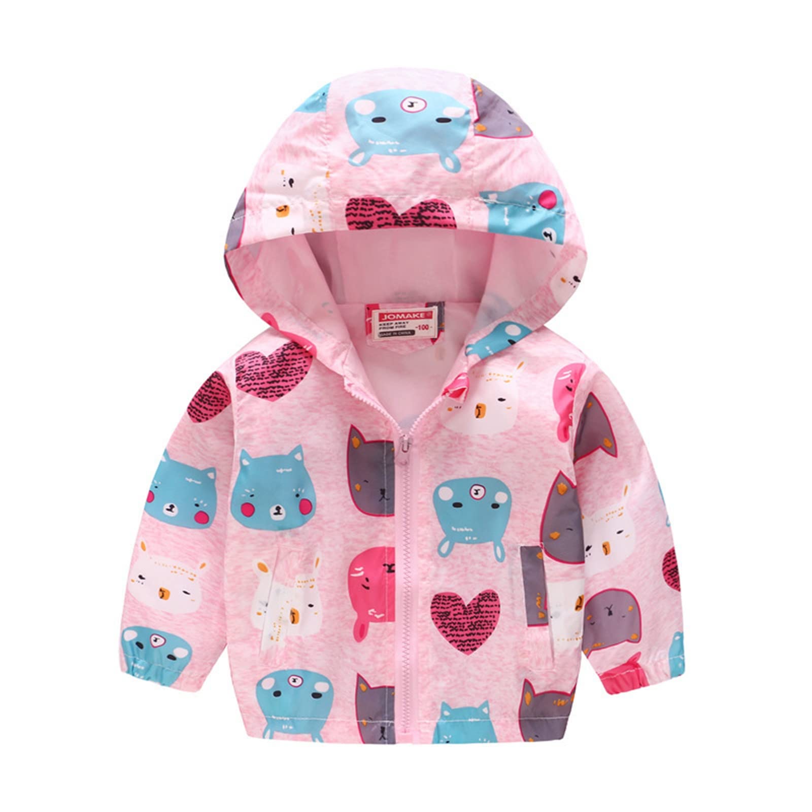 **Toddler Dinosaur Hooded Windbreaker Jacket for Boys & Girls 1-5T - Lightweight Spring & Fall Outerwear for Kids - Perfect for Playdates, Outdoor Adventures & Cool Weather**