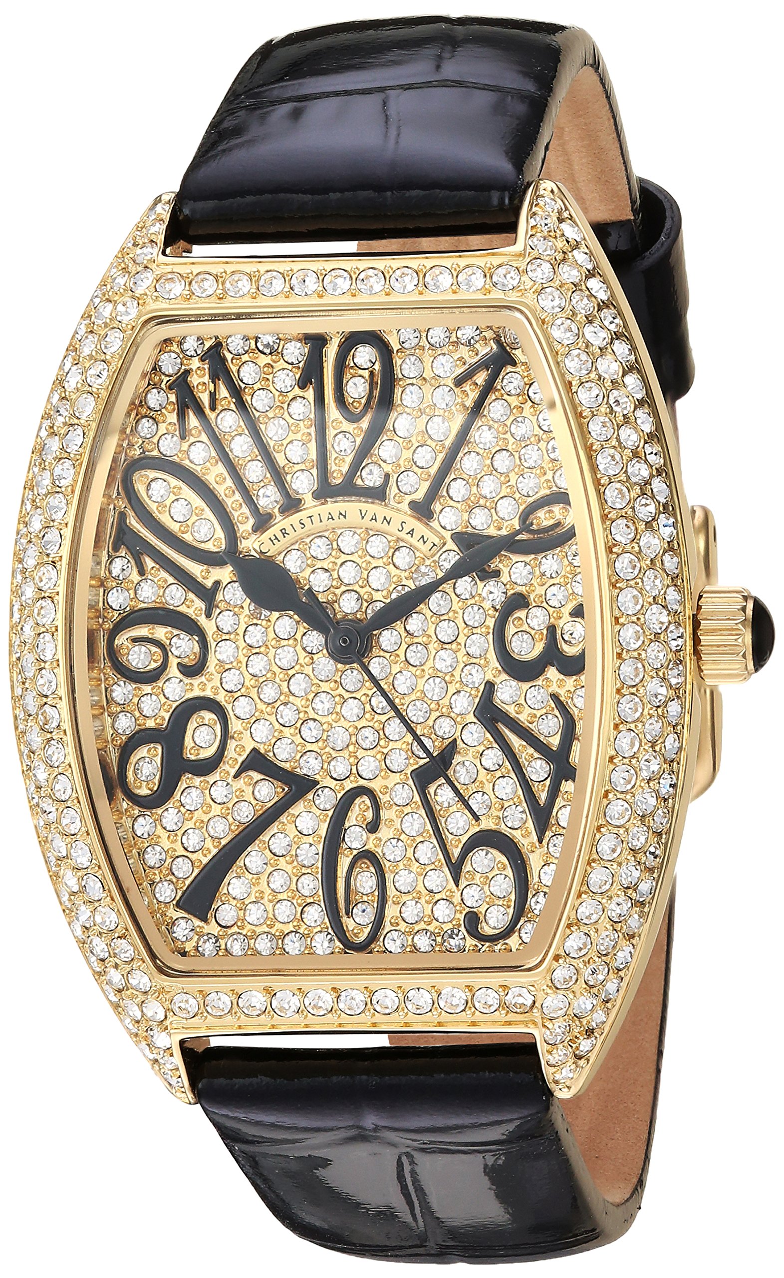 Elegant Women's Analog Quartz Watch - CV4820 Black Stainless Steel Band for Business, Casual & Formal Occasions