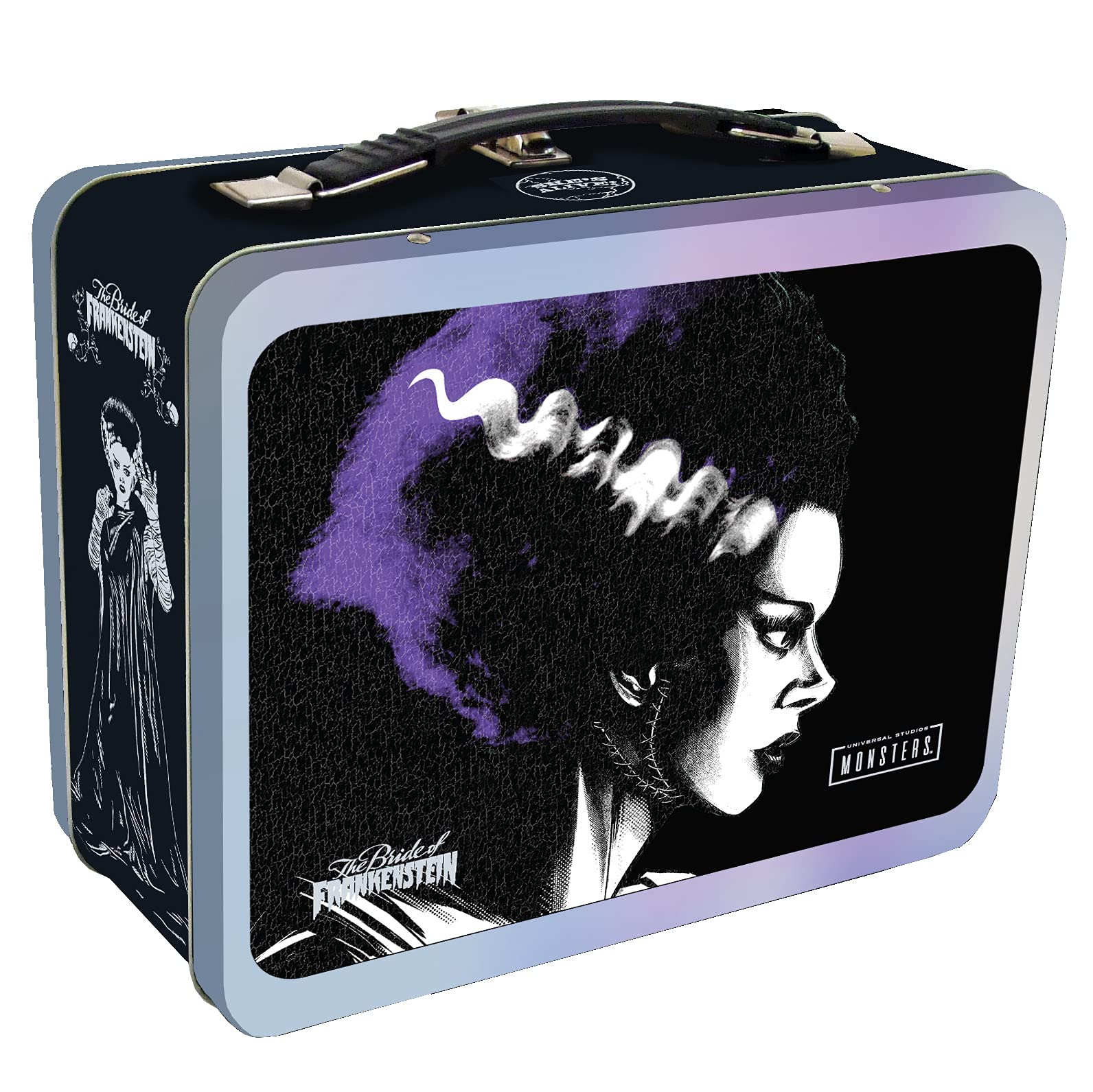 The Bride of Frankenstein Tin Tote Bag - Official Movie Merchandise by Factory Entertainment - Perfect for Collectors, Halloween Decor & Comic-Con Events