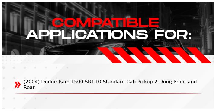 R1 Concepts Complete Front & Rear Brake Kit with Pads and Rotors - OE Premium Brake Pads, Drilled/Slotted Rotors & Hardware - Compatible with 2004 Dodge Ram 1500 - Perfect for Daily Driving, Towing & Off-Road Performance
