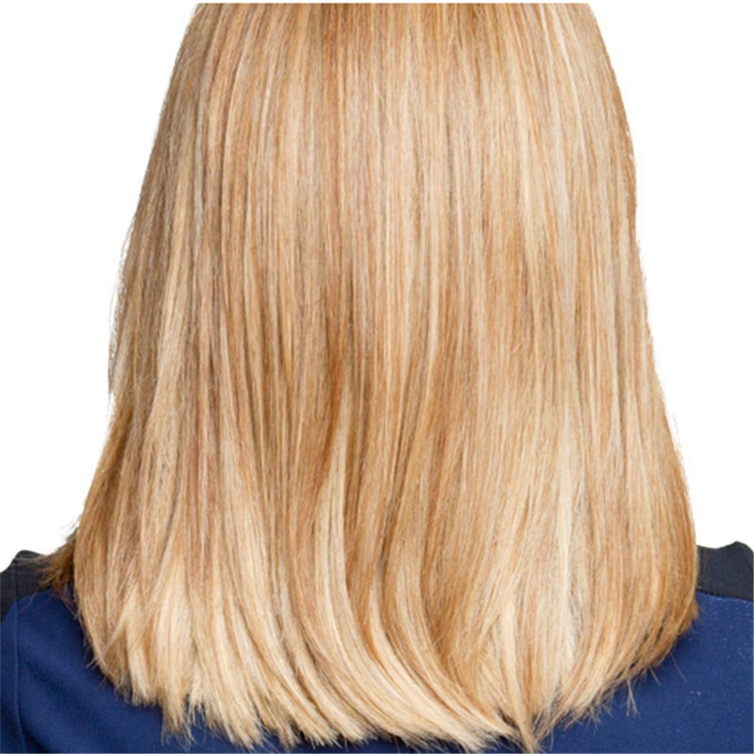 Andongnywell Women's Short Synthetic Wig with Side Bangs - Natural Looking Bob Straight Hair Wigs for Daily Wear, Cosplay & Costume Parties