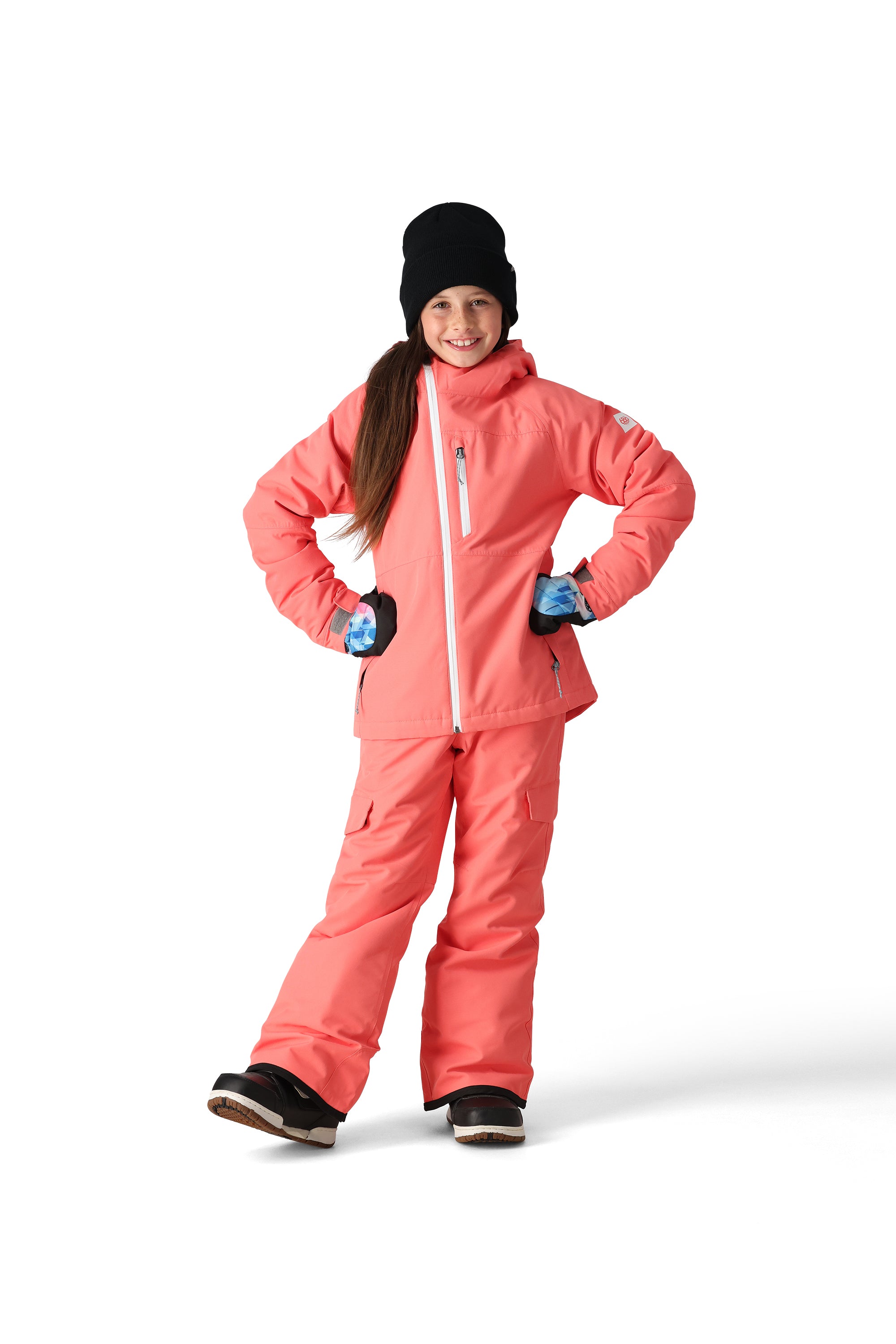 686 Girl's Hydra Insulated Jacket 2025 - Waterproof Winter Coat for Kids, Warm Puffer Jacket for Girls - Perfect for Snowboarding, Skiing & Outdoor Adventures