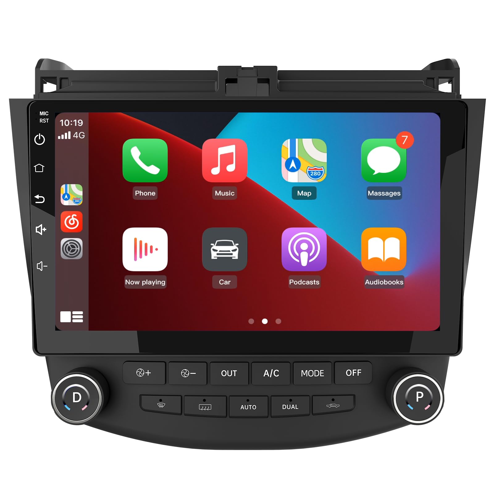 10.1 Inch Car Stereo Radio for Honda Accord 7th Gen 2003-2007 - 2GB RAM 32GB ROM, Wireless CarPlay & Android Auto, Android 12, Bluetooth, WiFi, GPS, SWC, Mirror Link | Perfect for Hands-Free Driving & Entertainment