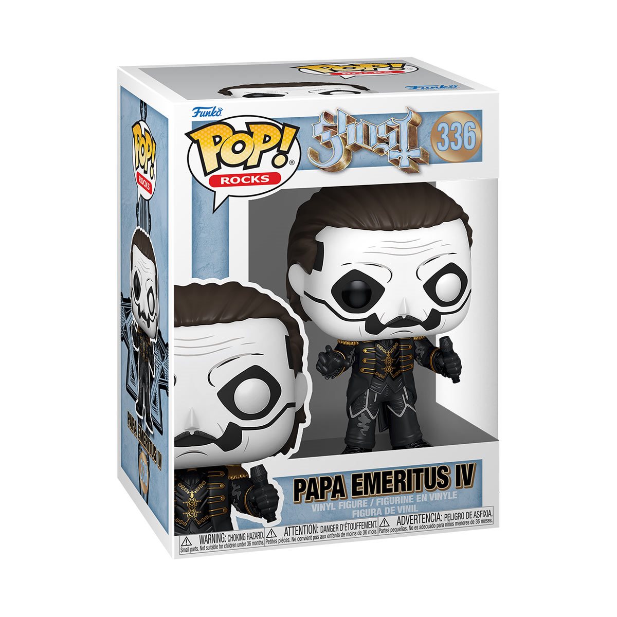 Ghost - Papa Emeritus IV Funko Pop! Vinyl Figure #336 - Exclusive Collectible for Metal Music Fans & Pop Culture Enthusiasts - Perfect for Display, Gifts & Themed Decor