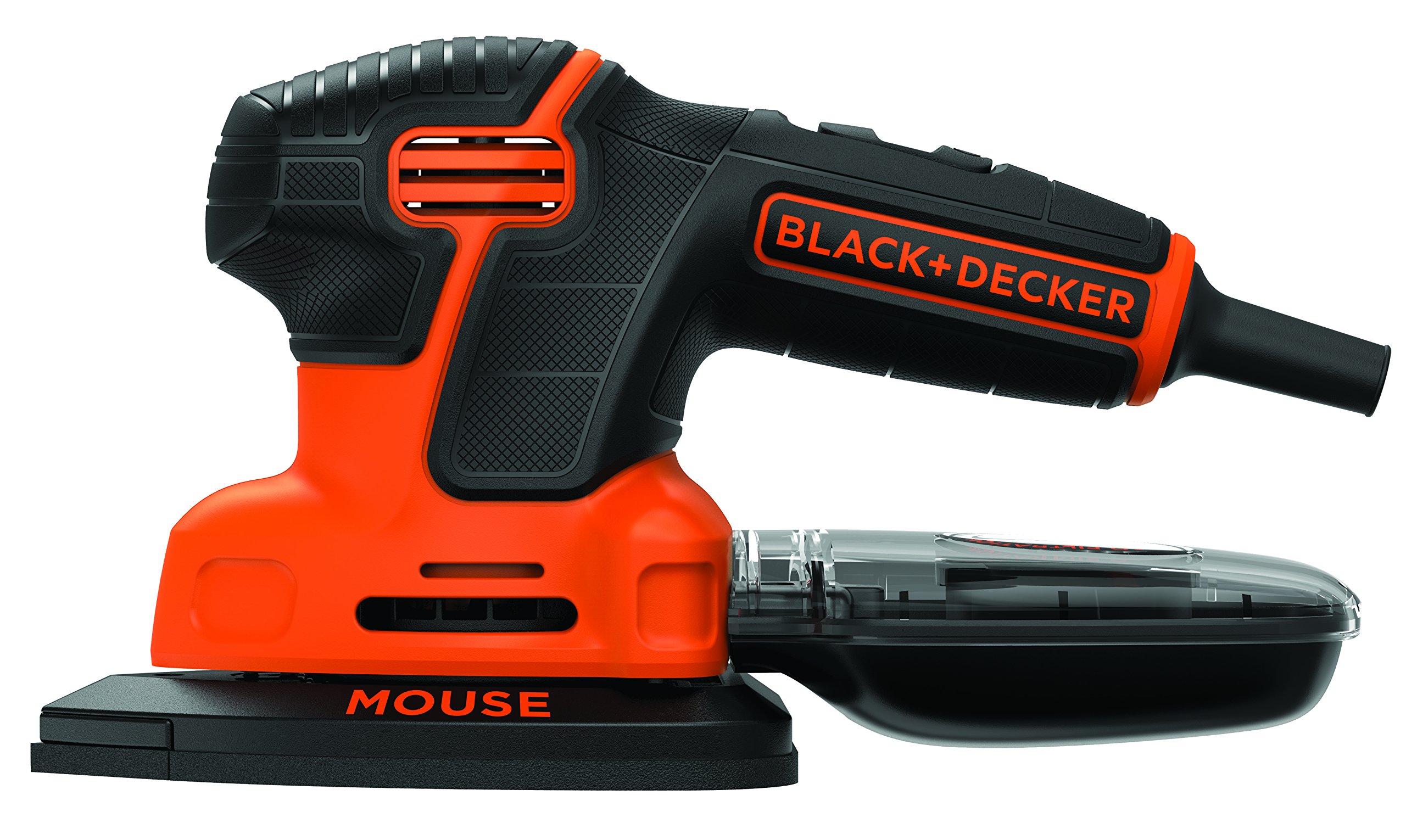 Black + Decker KA2500K-GB Compact Mouse Sander - Lightweight Electric Hand Sander for Woodworking, DIY Projects & Home Renovation - Perfect for Sanding Furniture, Floors & Small Surfaces