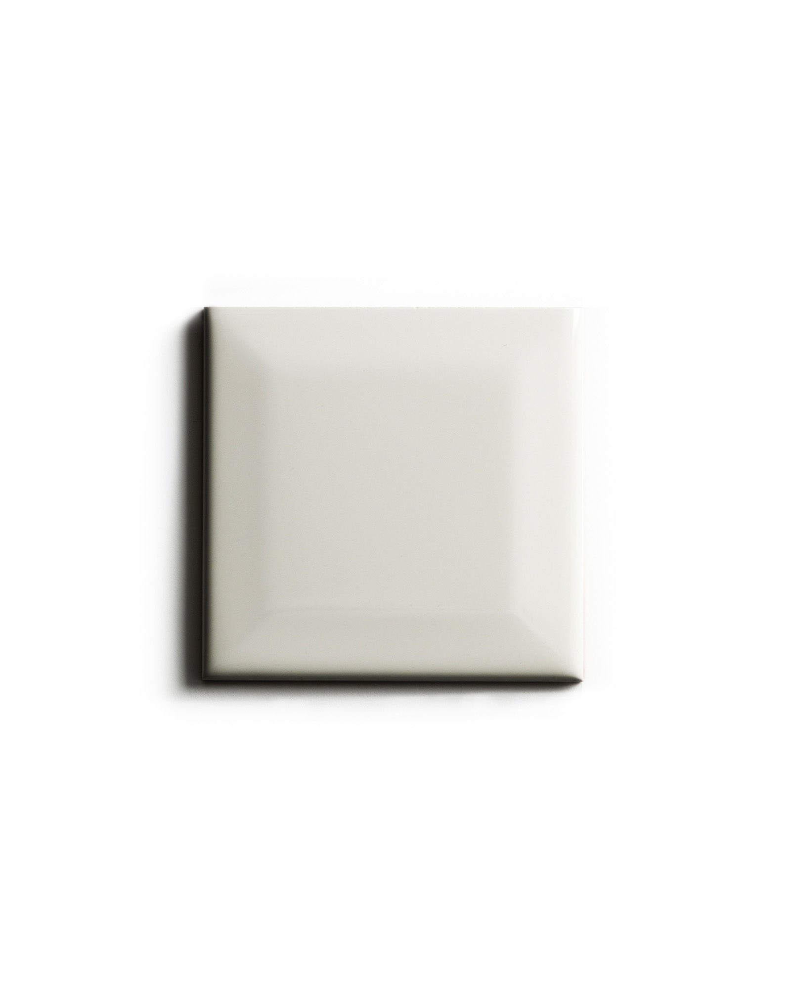 Kakel Victoria Facade Edge Tile 7.5 x 7.5 cm Ivory White Glossy - Perfect for Kitchen Backsplash & Bathroom Renovation