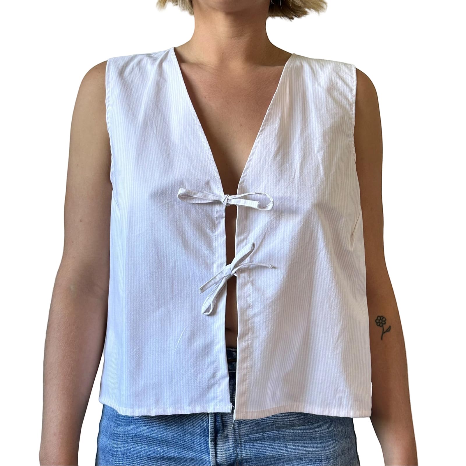 Y2K Vintage Gingham Tank Tops for Women - Sleeveless Tie Front Plaid Vest, Cute Summer Tops for Teen Girls | Perfect for Beach Outings, Music Festivals & Casual Street Style