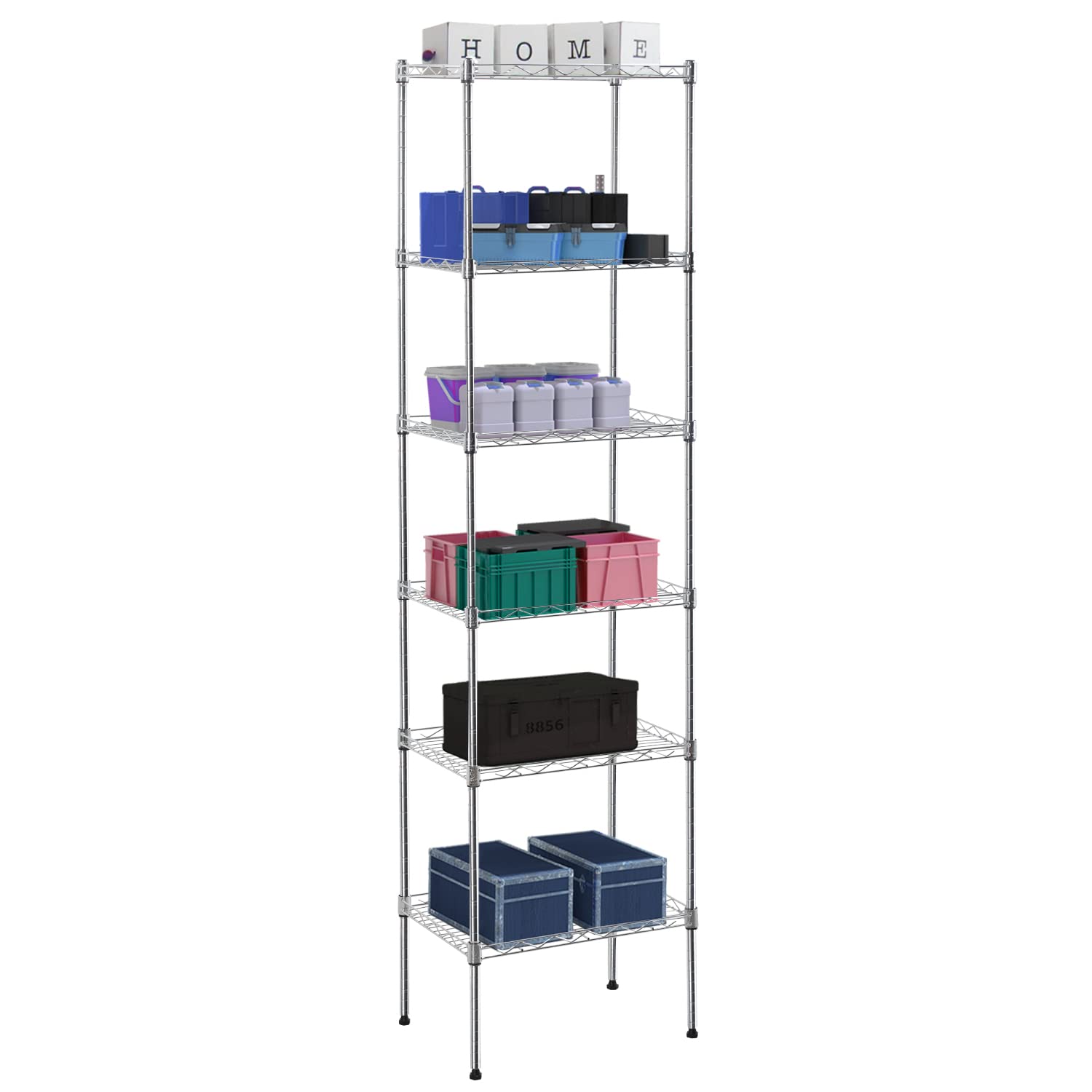 Adjustable NSF-Certified Chrome Metal Wire Shelving Unit - 16.7